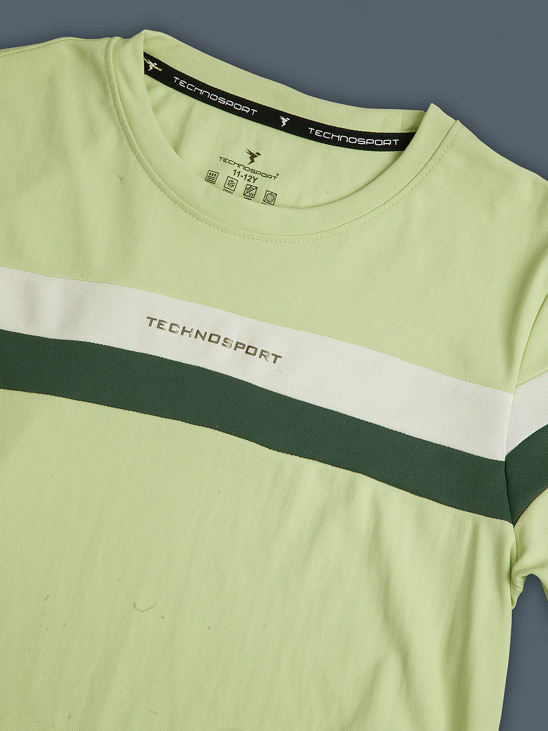 Boys Colorblock Slim Fit Round Neck Sports T-shirt with TECHNO DRY - Image 6