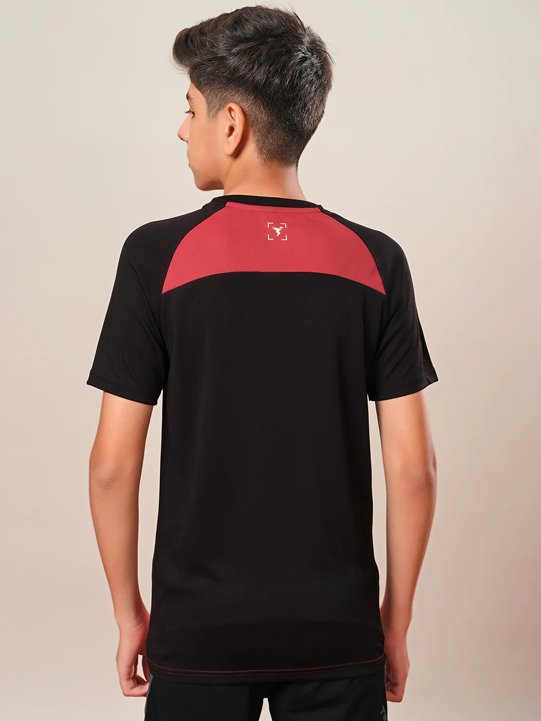 Boys Colorblock Slim Fit Round Neck T-shirt with DOUBLE COOL - Image 2