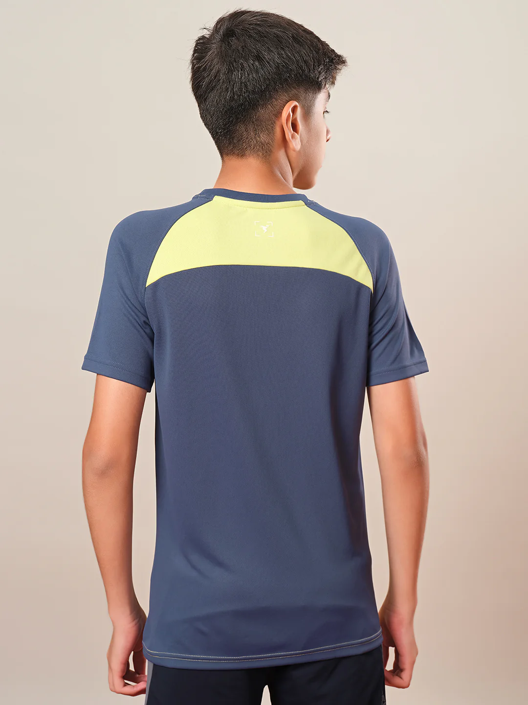 Boys Colorblock Slim Fit Round Neck T-shirt with DOUBLE COOL - Image 3