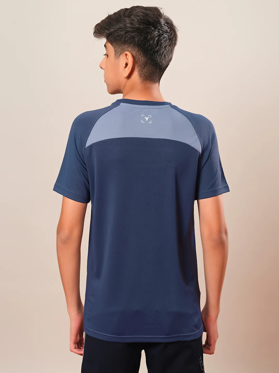 Boys Colorblock Slim Fit Round Neck T-shirt with DOUBLE COOL - Image 3