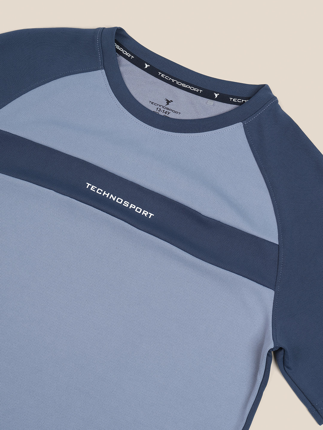Boys Colorblock Slim Fit Round Neck T-shirt with DOUBLE COOL - Image 7