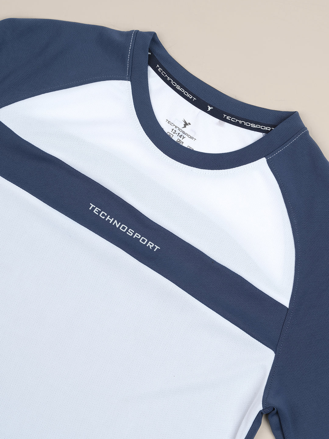 Boys Colorblock Slim Fit Round Neck T-shirt with DOUBLE COOL - Image 7