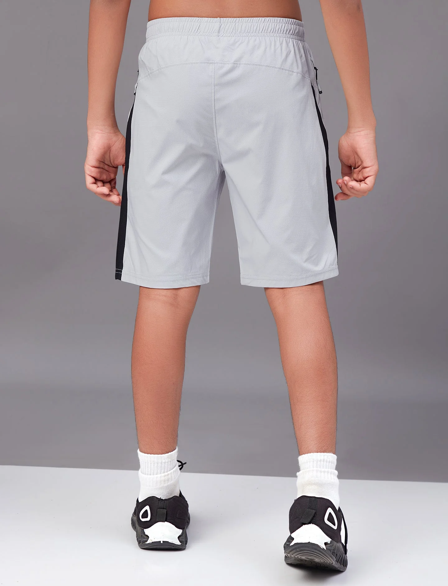 Boys Colorblock Slim Fit Sports Shorts with TECHNO GUARD - Image 5