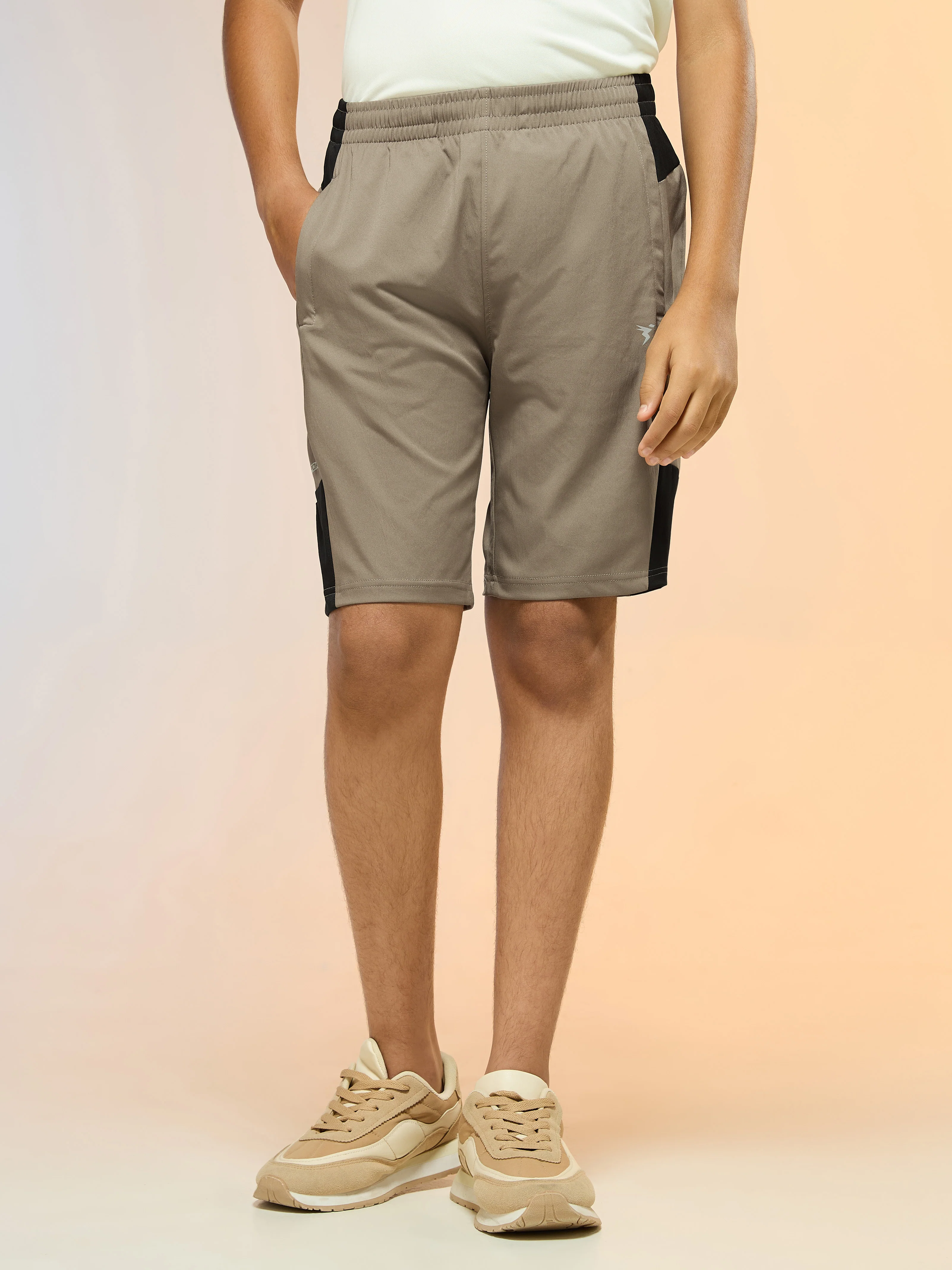 Boys Colorblock Slim Fit Sports Shorts with TS FLEXI - Image 3