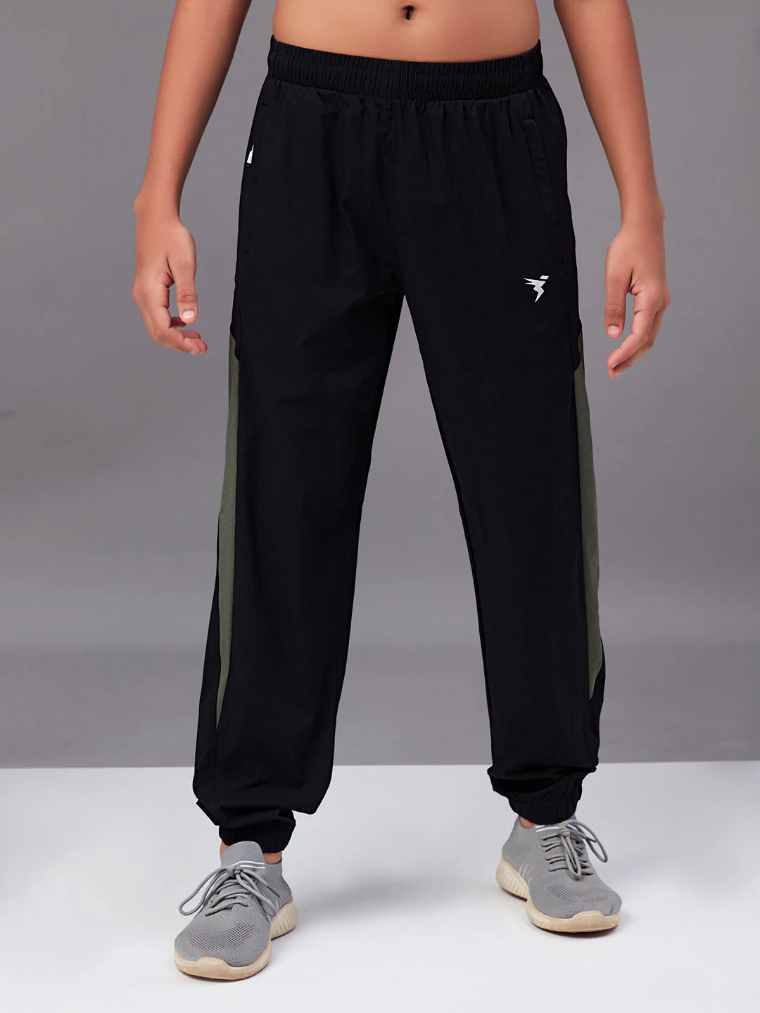 Boys Colorblock Slim Fit Sports Trackpants with TS LYTRA
