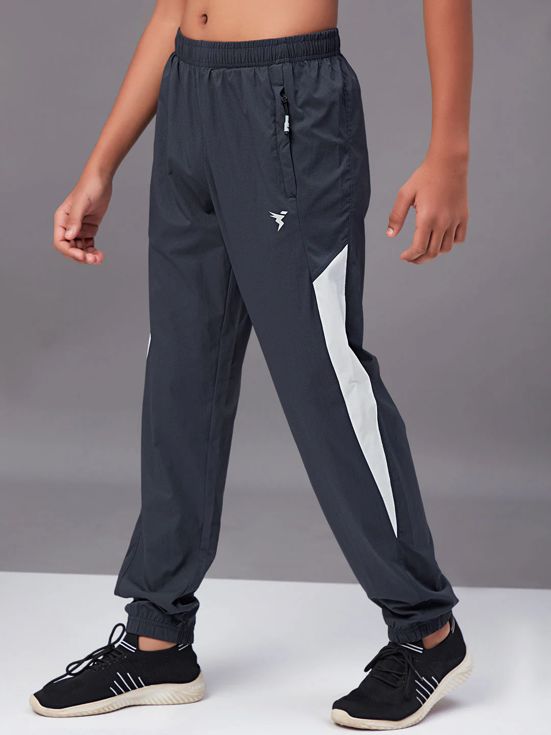 Boys Colorblock Slim Fit Sports Trackpants with TS LYTRA - Image 3