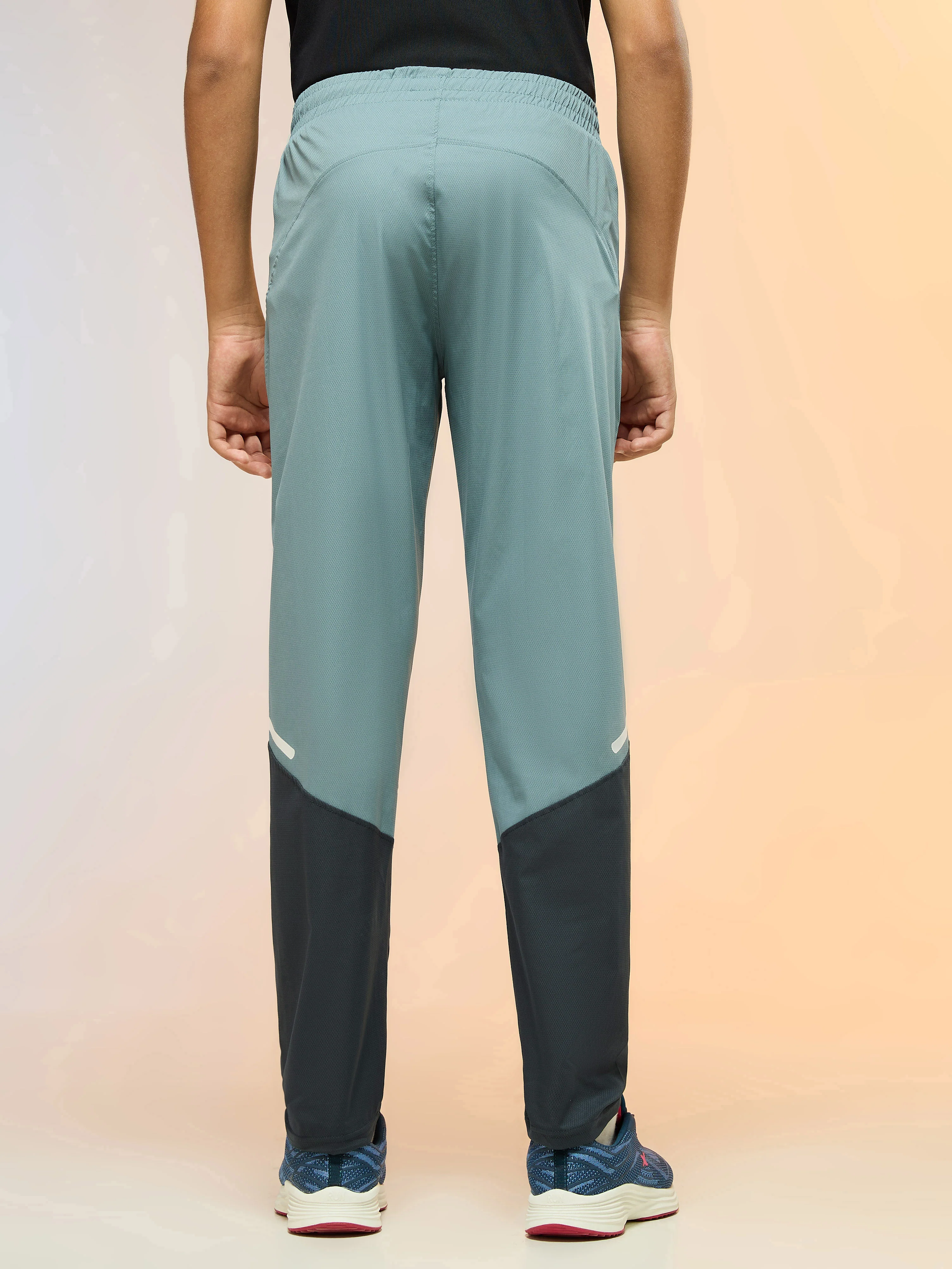 Boys Colorblock Slim Fit Sports Trackpants with TS LYTRA - Image 3
