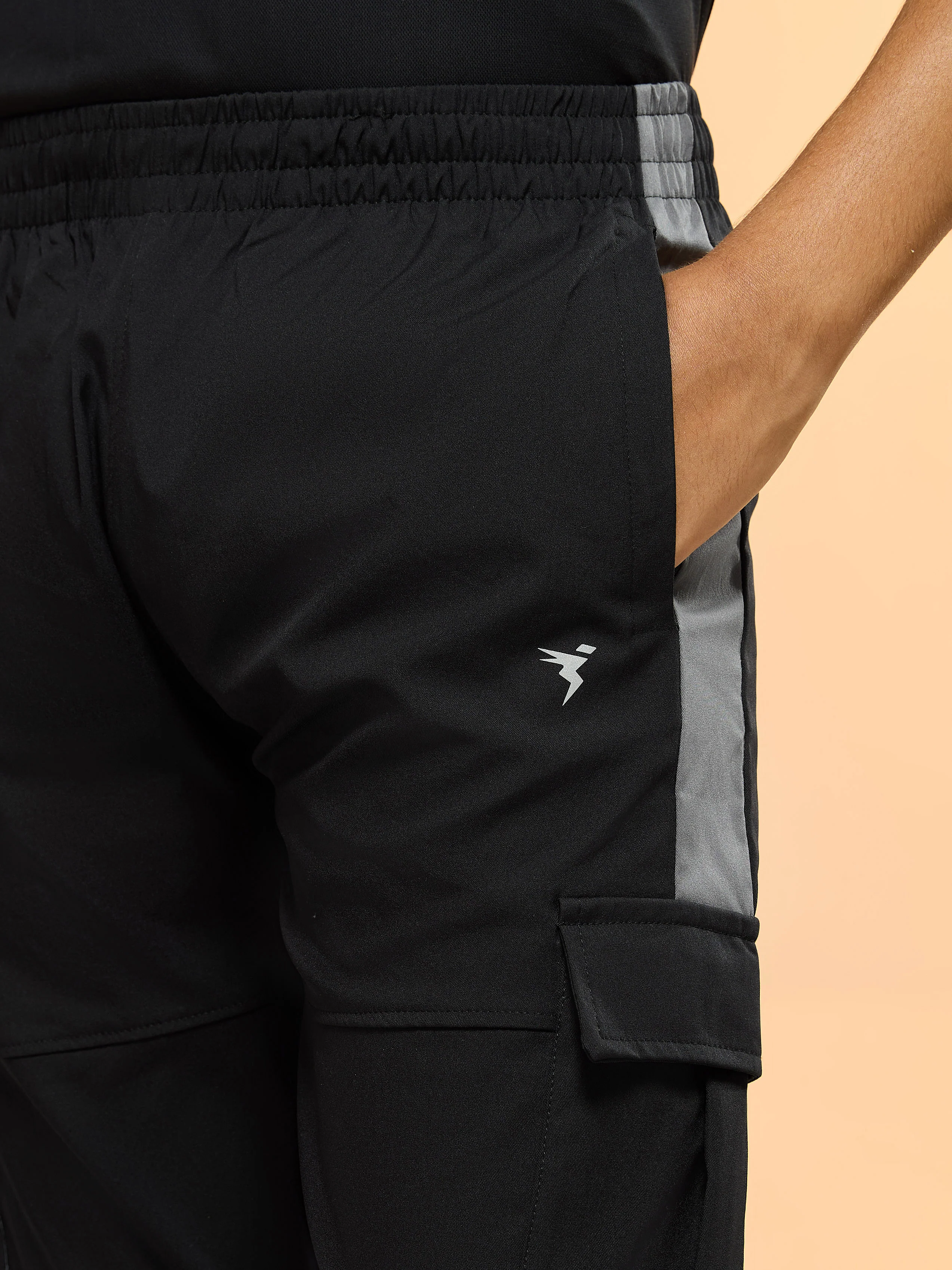 Boys Colorblock Straight Fit Sports Cargo Trackpants with TS FLEXI - Image 6