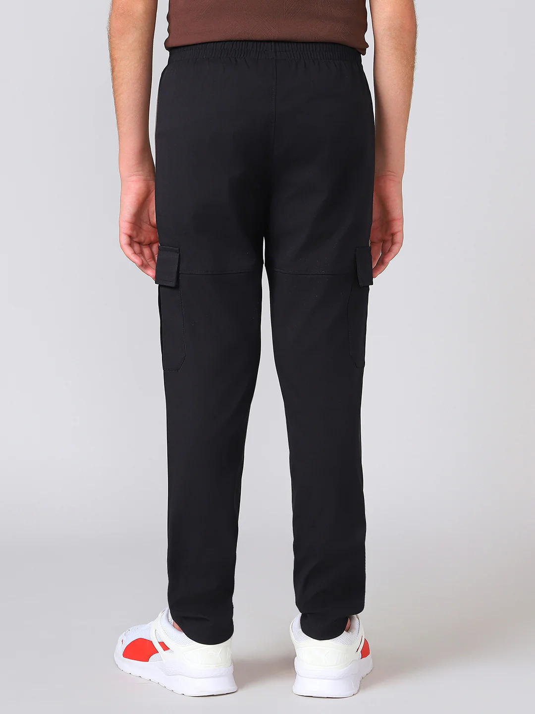 Boys Colorblock Straight Fit Sports Cargo Trackpants with TS FLEXI - Image 3