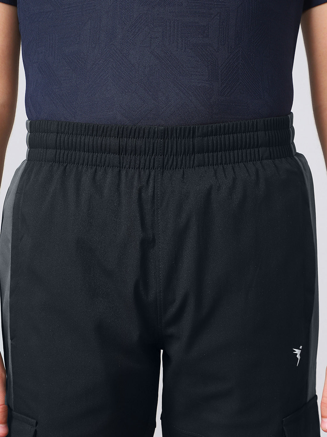 Boys Colorblock Straight Fit Sports Cargo Trackpants with TS FLEXI - Image 6