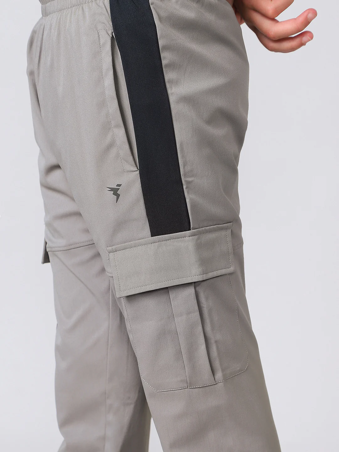 Boys Colorblock Straight Fit Sports Cargo Trackpants with TS FLEXI - Image 7