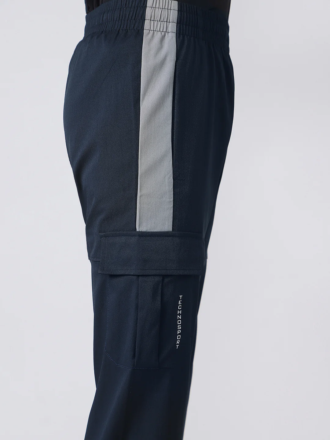 Boys Colorblock Straight Fit Sports Cargo Trackpants with TS FLEXI - Image 7