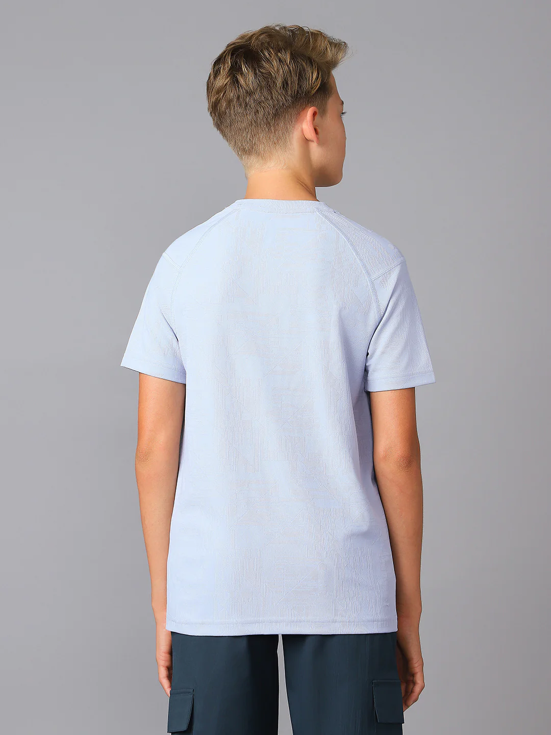 Boys Solid Slim Fit Crew Neck Sports T-shirt with MATPIQ - Image 6