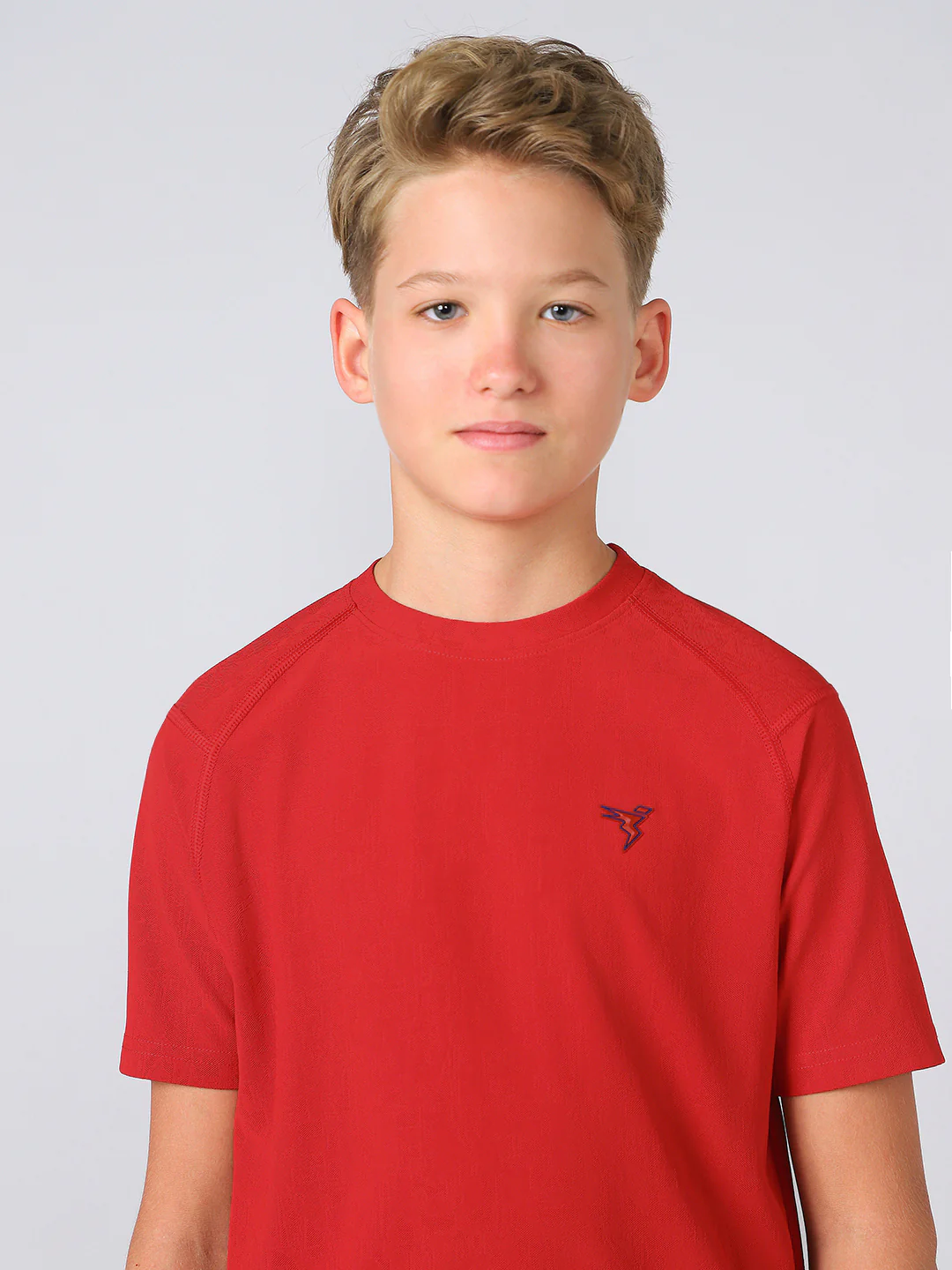 Boys Solid Slim Fit Crew Neck Sports T-shirt with MATPIQ - Image 6