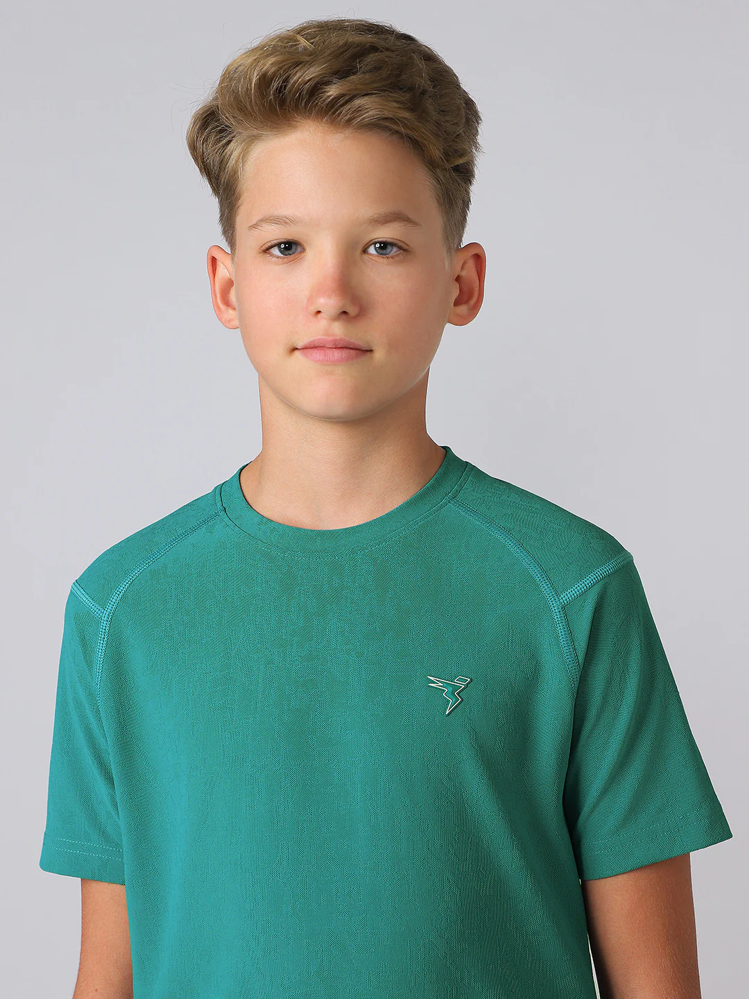Boys Solid Slim Fit Crew Neck Sports T-shirt with MATPIQ - Image 6