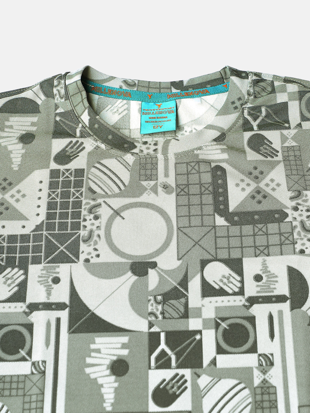 Boys Jacquard Slim Fit Crew Neck Sports T-shirt with MATPIQ - Image 6