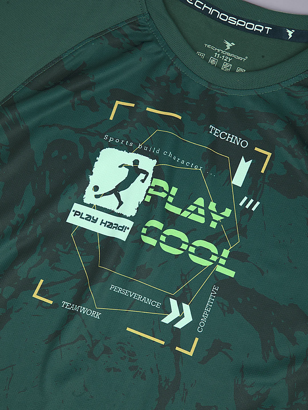 Boys Printed Slim Fit Crew Neck T-shirt with TECHNOLITE - Image 6