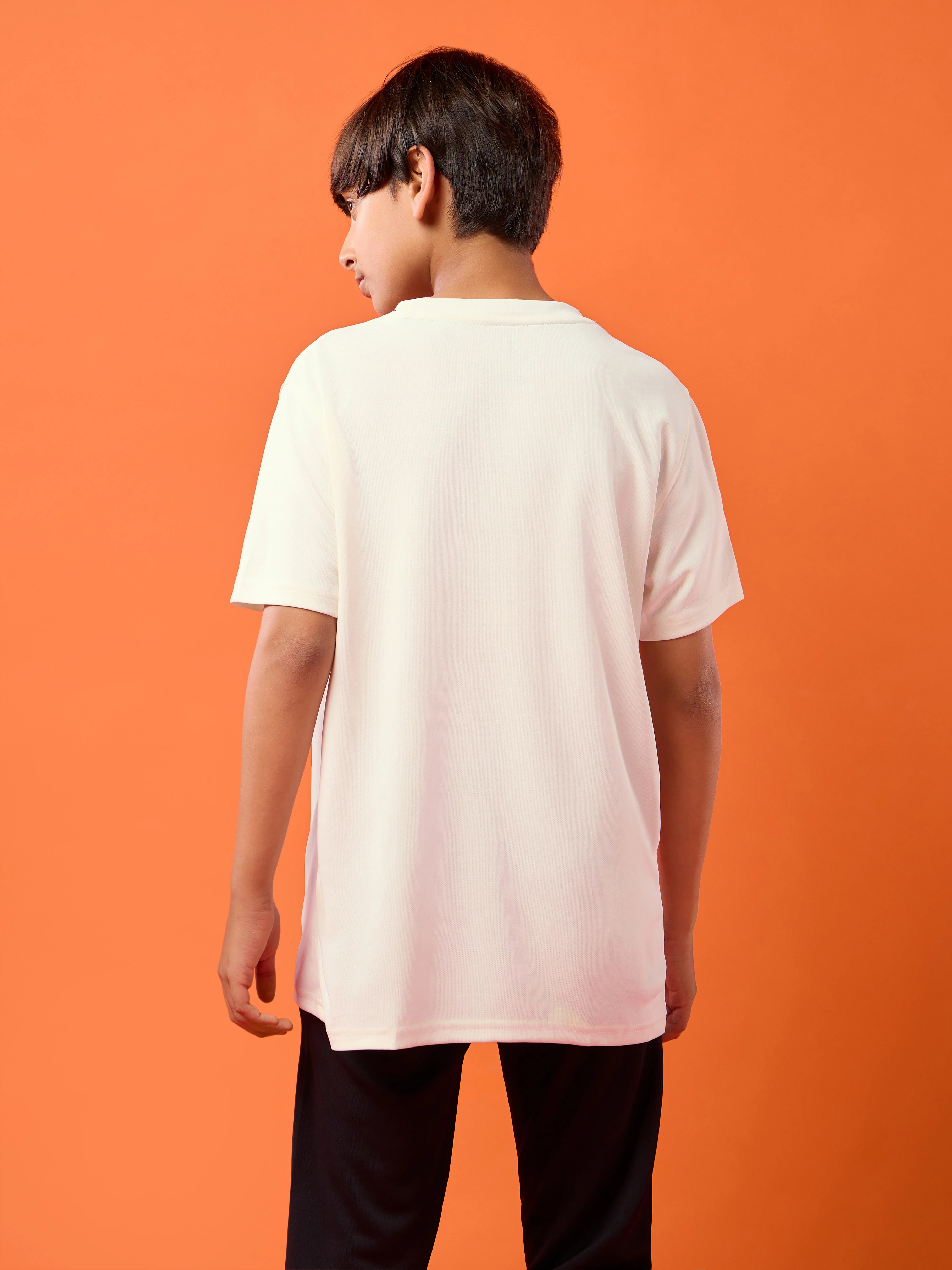 Boys Printed Slim Fit Crew Neck T-shirt with TECHNOLITE - Image 3