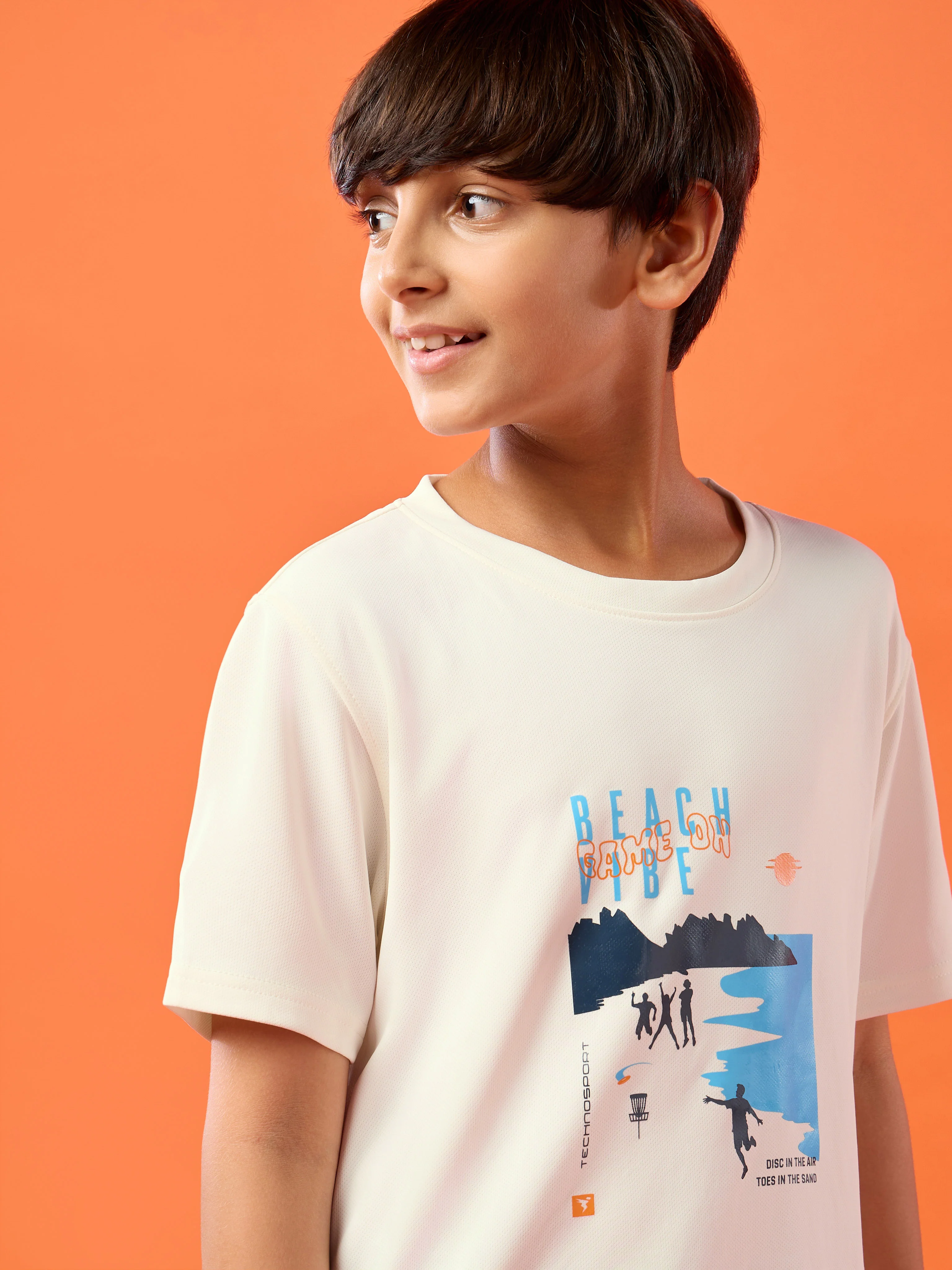 Boys Printed Slim Fit Crew Neck T-shirt with TECHNOLITE - Image 6