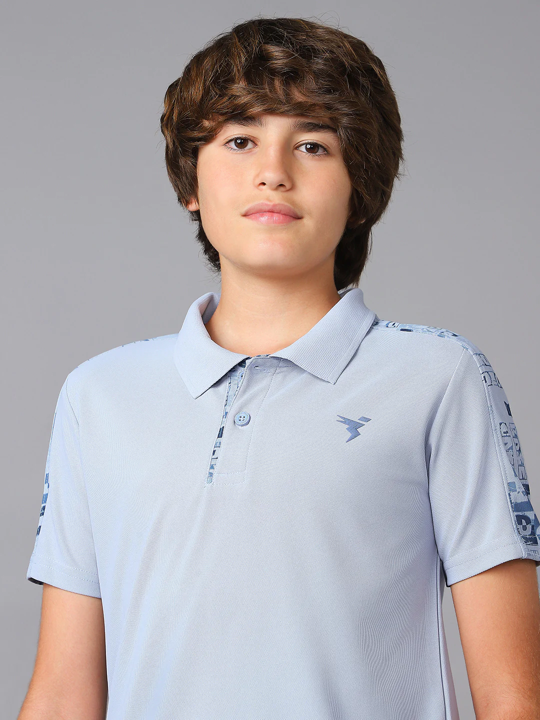 Boys Printed Slim Fit Polo Sports T-shirt with MATPIQ - Image 6