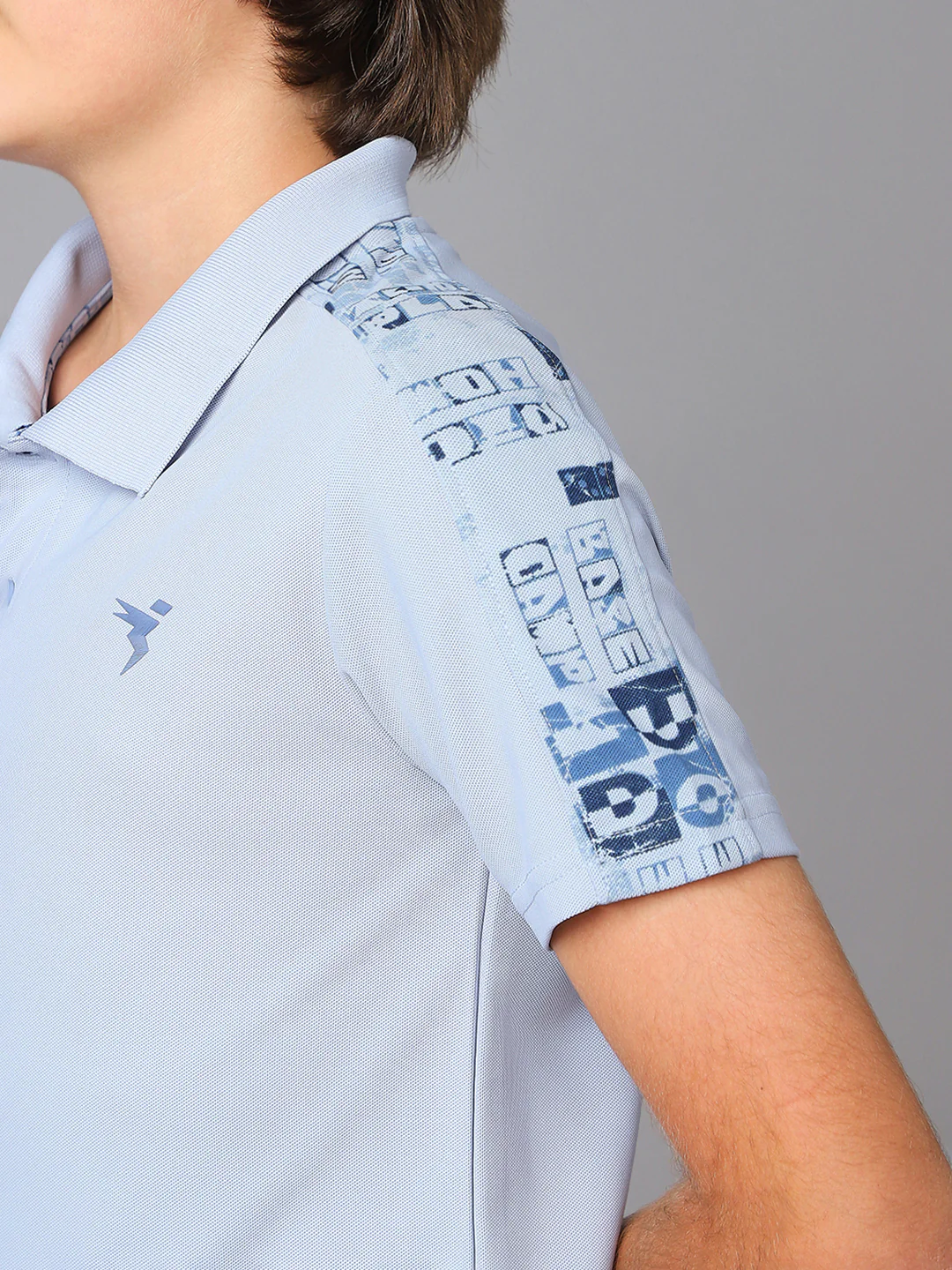 Boys Printed Slim Fit Polo Sports T-shirt with MATPIQ - Image 7