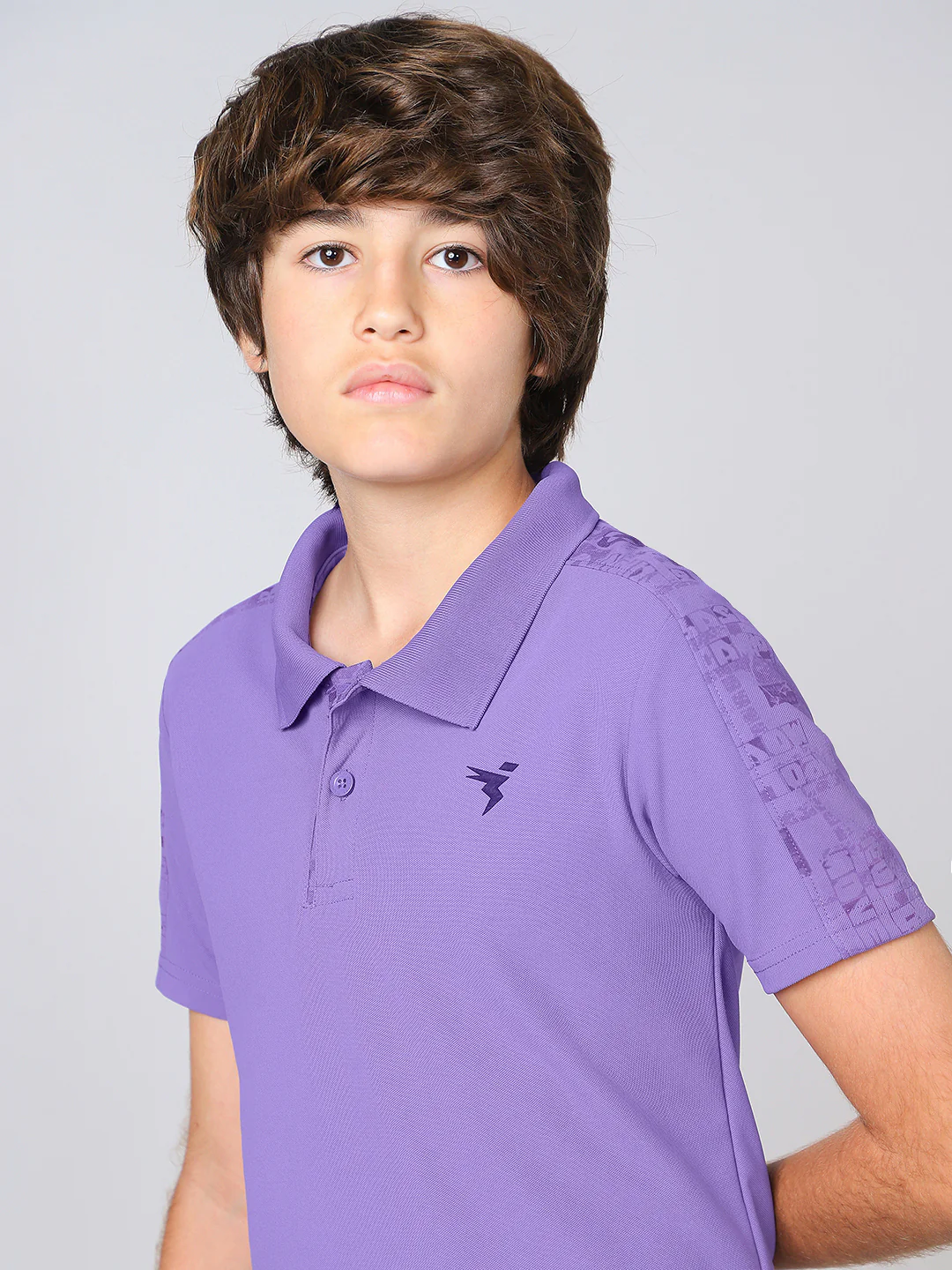 Boys Printed Slim Fit Polo Sports T-shirt with MATPIQ - Image 5