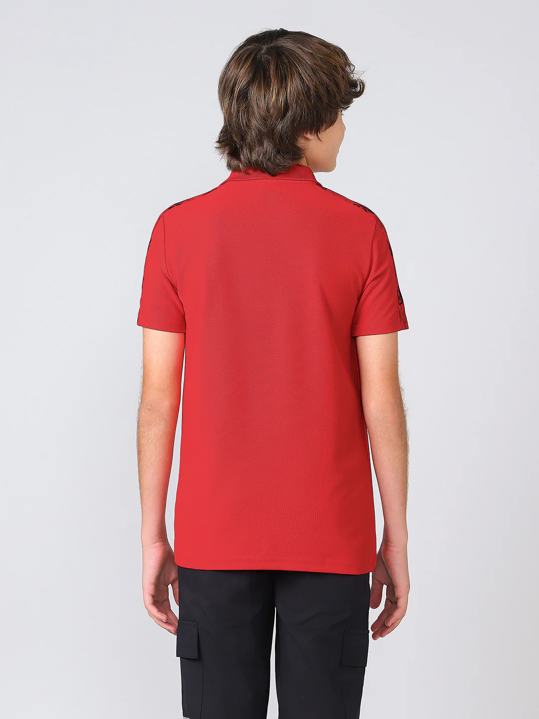 Boys Printed Slim Fit Polo Sports T-shirt with MATPIQ - Image 2