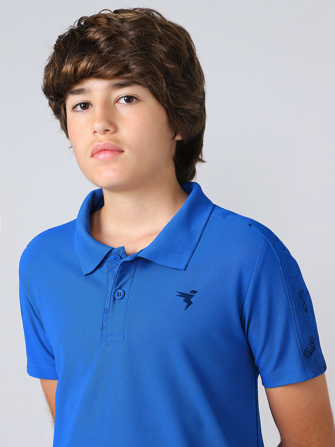 Boys Printed Slim Fit Polo Sports T-shirt with MATPIQ - Image 6