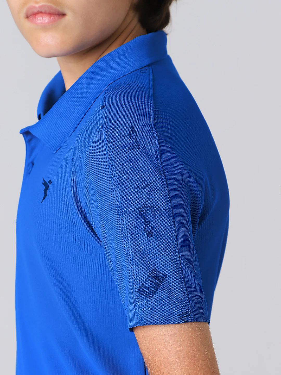 Boys Printed Slim Fit Polo Sports T-shirt with MATPIQ - Image 7