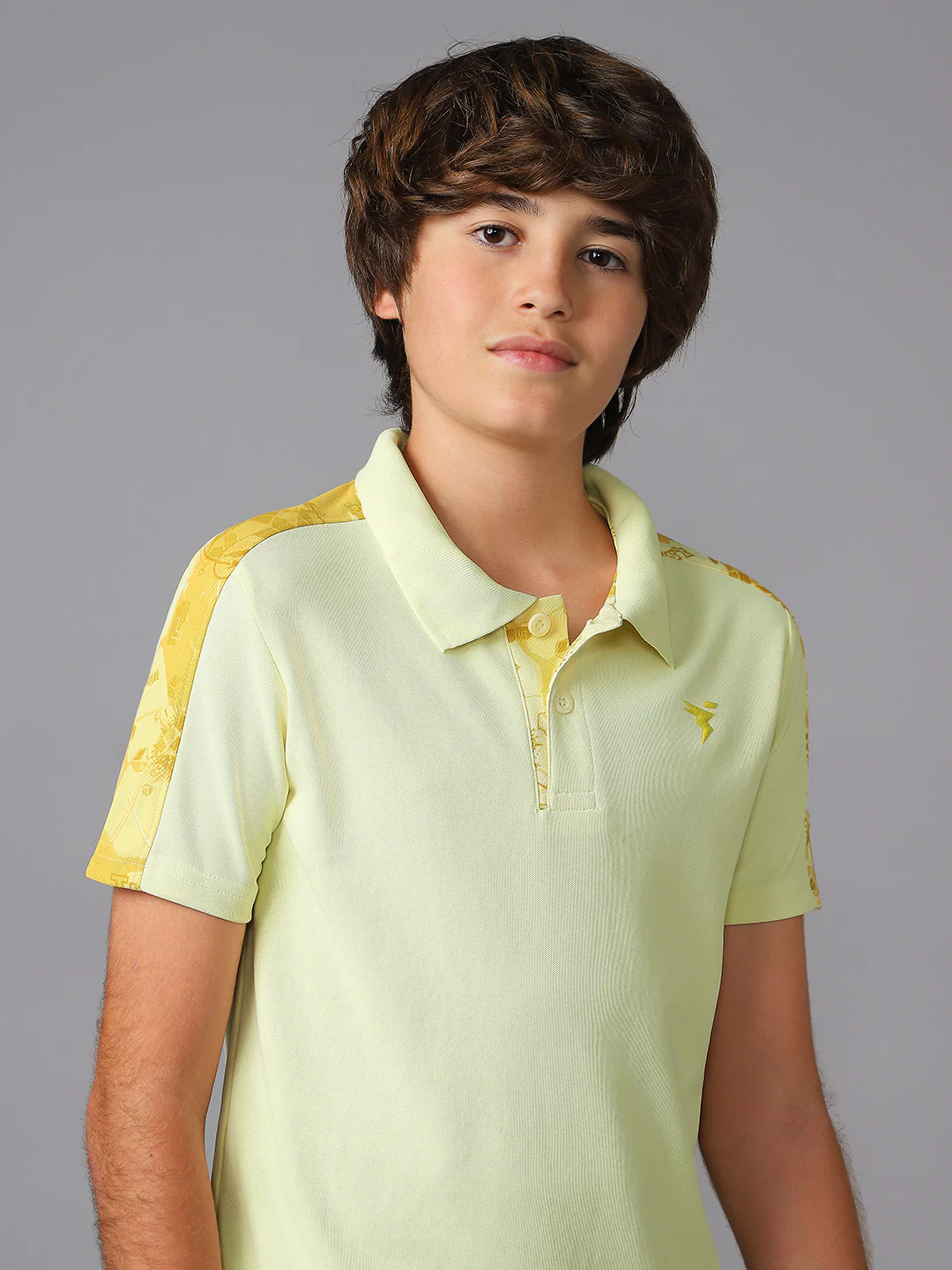 Boys Printed Slim Fit Polo Sports T-shirt with MATPIQ - Image 7