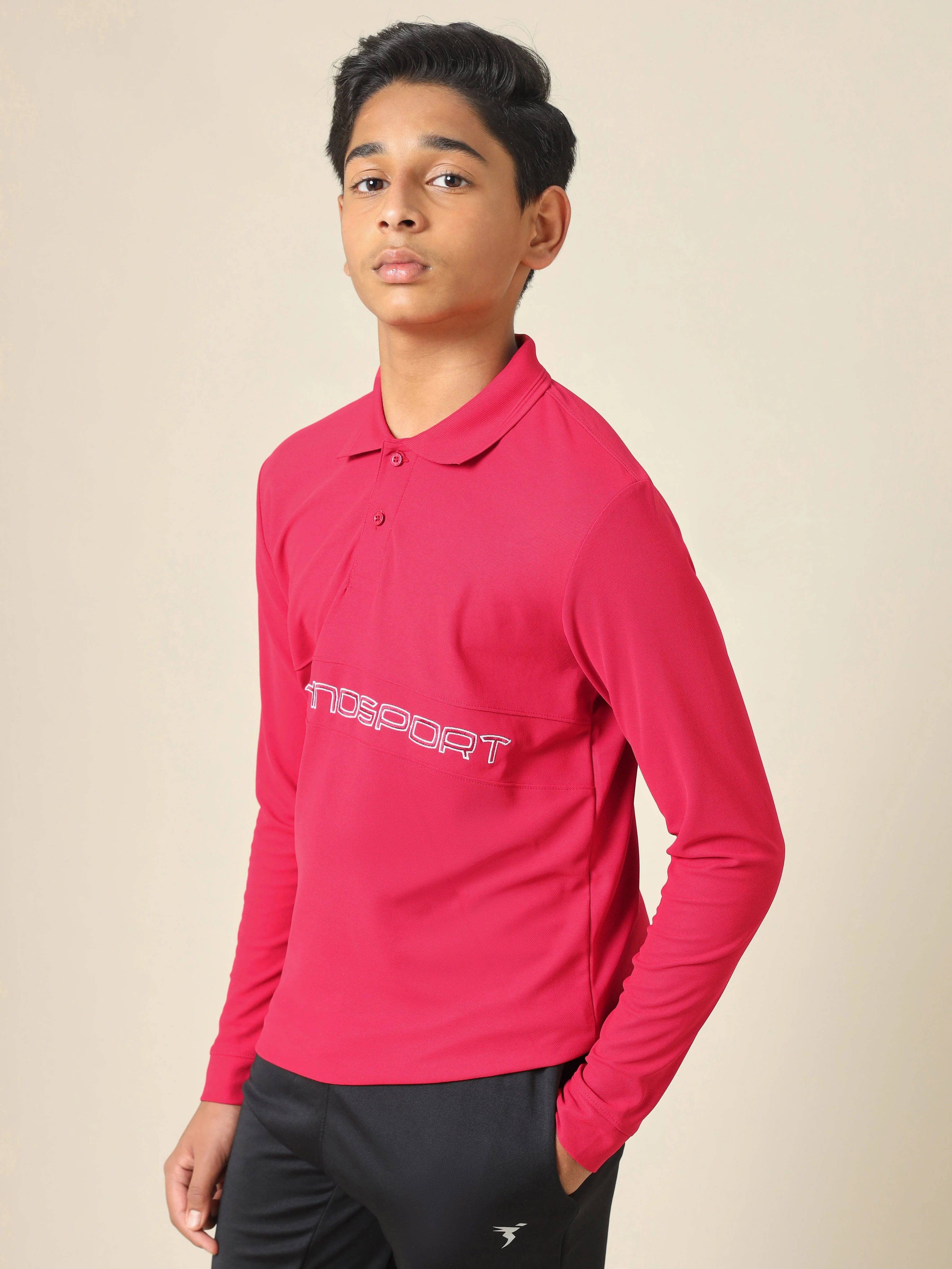 Boys Printed Slim Fit Polo T-shirt with MATPIQ - Image 3