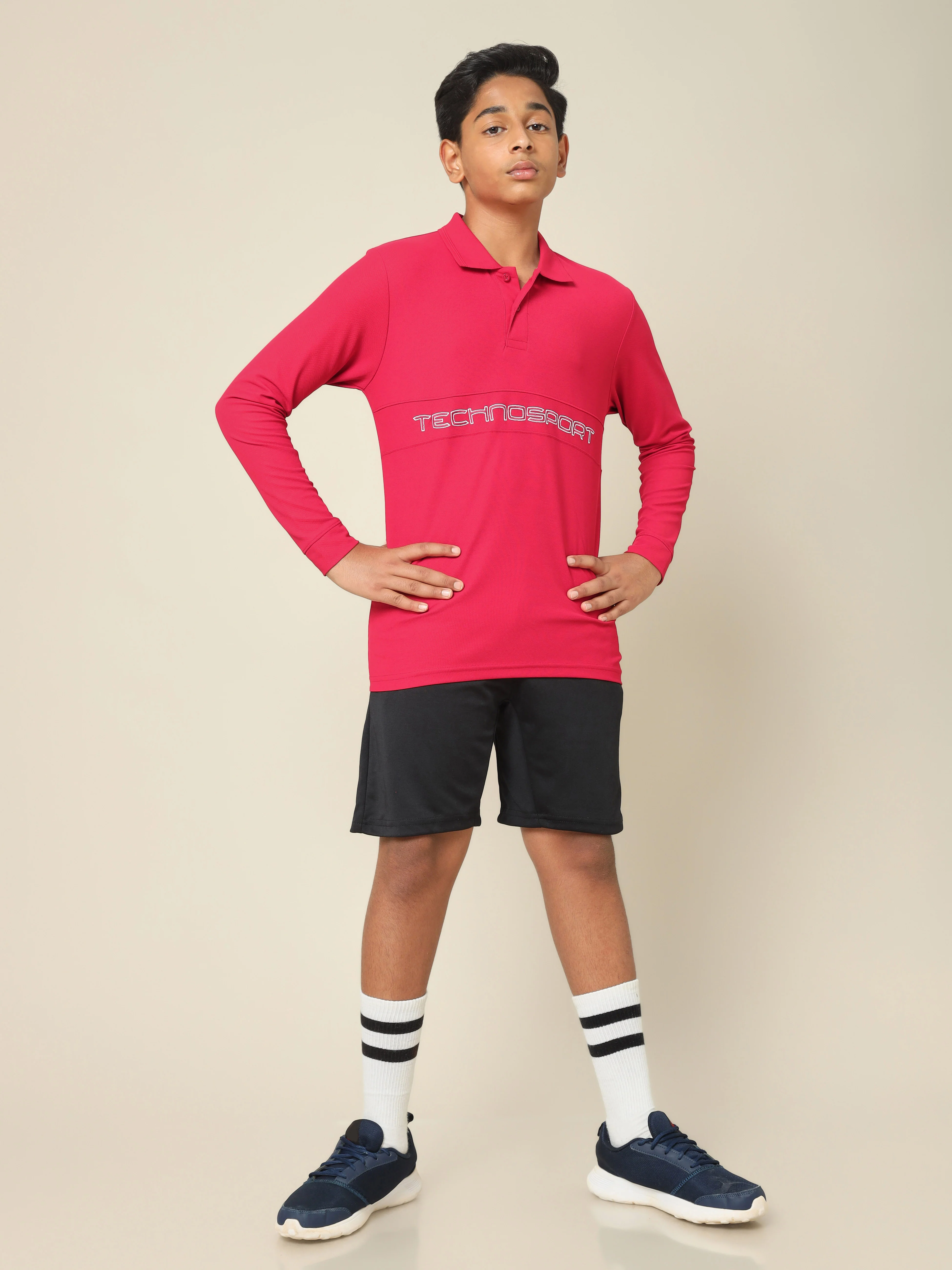 Boys Printed Slim Fit Polo T-shirt with MATPIQ - Image 4