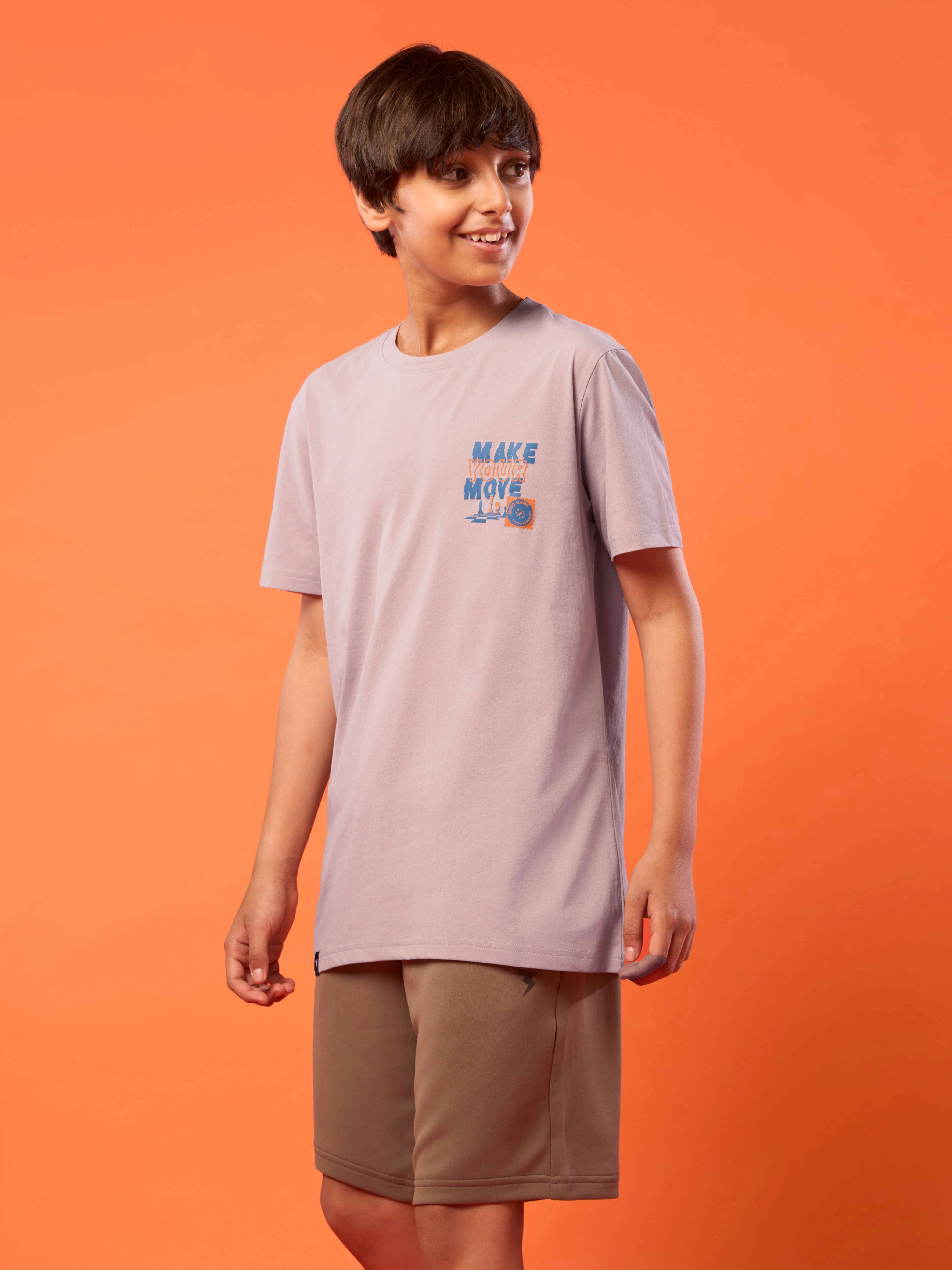 Boys Printed Slim Fit Round Neck Sports T-shirt with COTFLEX - Image 4