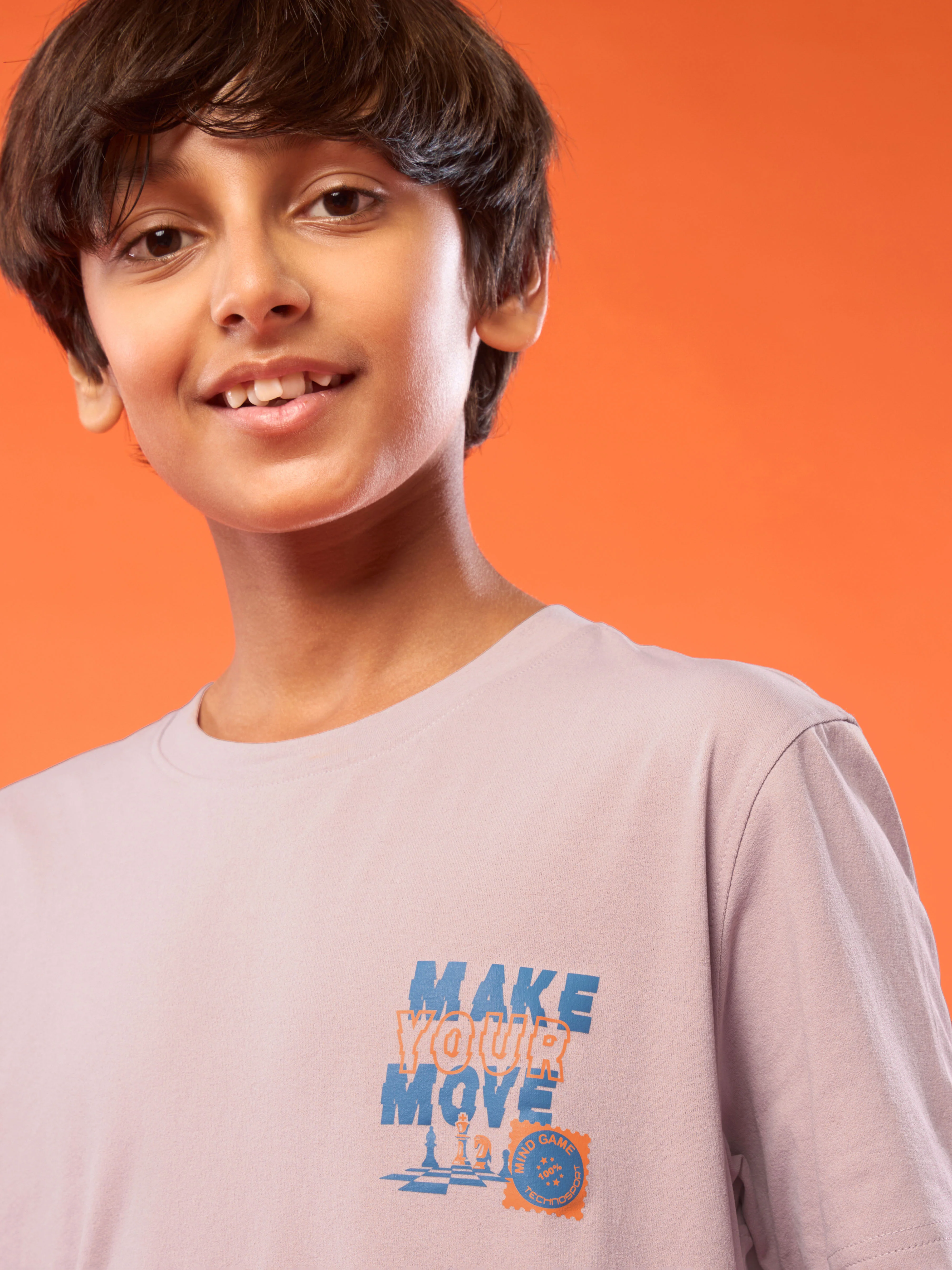 Boys Printed Slim Fit Round Neck Sports T-shirt with COTFLEX - Image 5