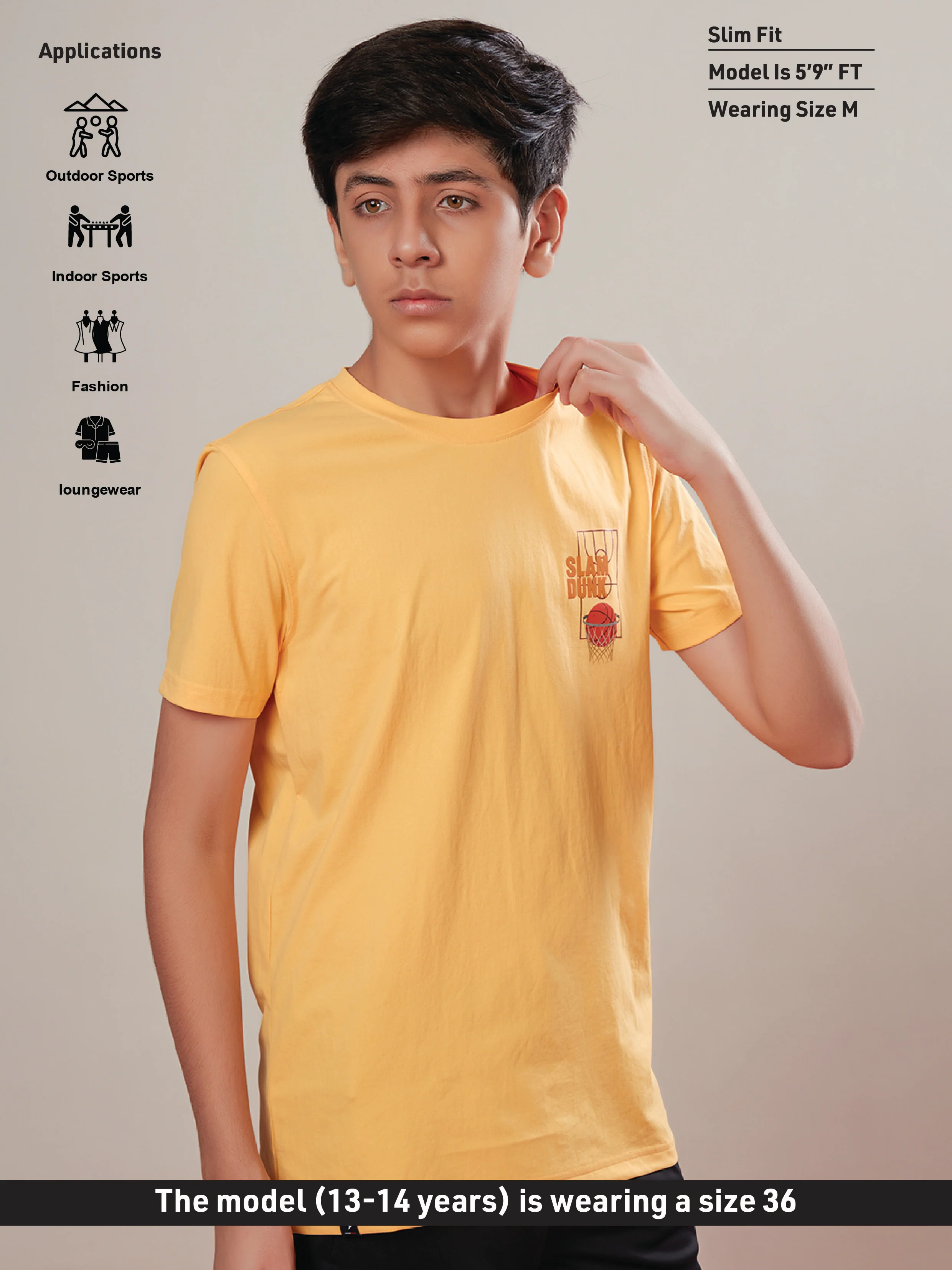 Boys Printed Slim Fit Round Neck Sports T-shirt with COTFLEX - Image 5