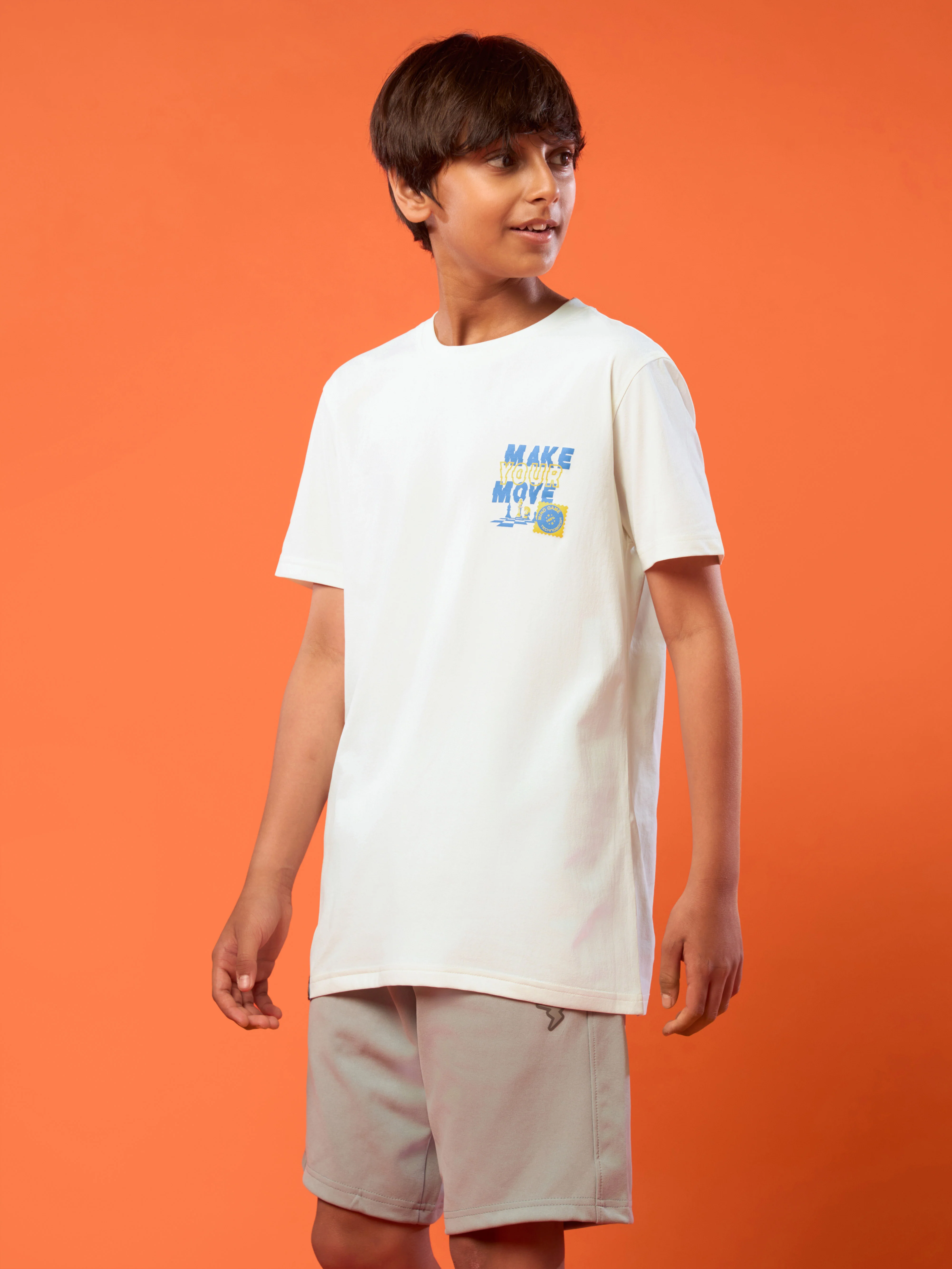 Boys Printed Slim Fit Round Neck Sports T-shirt with COTFLEX - Image 4