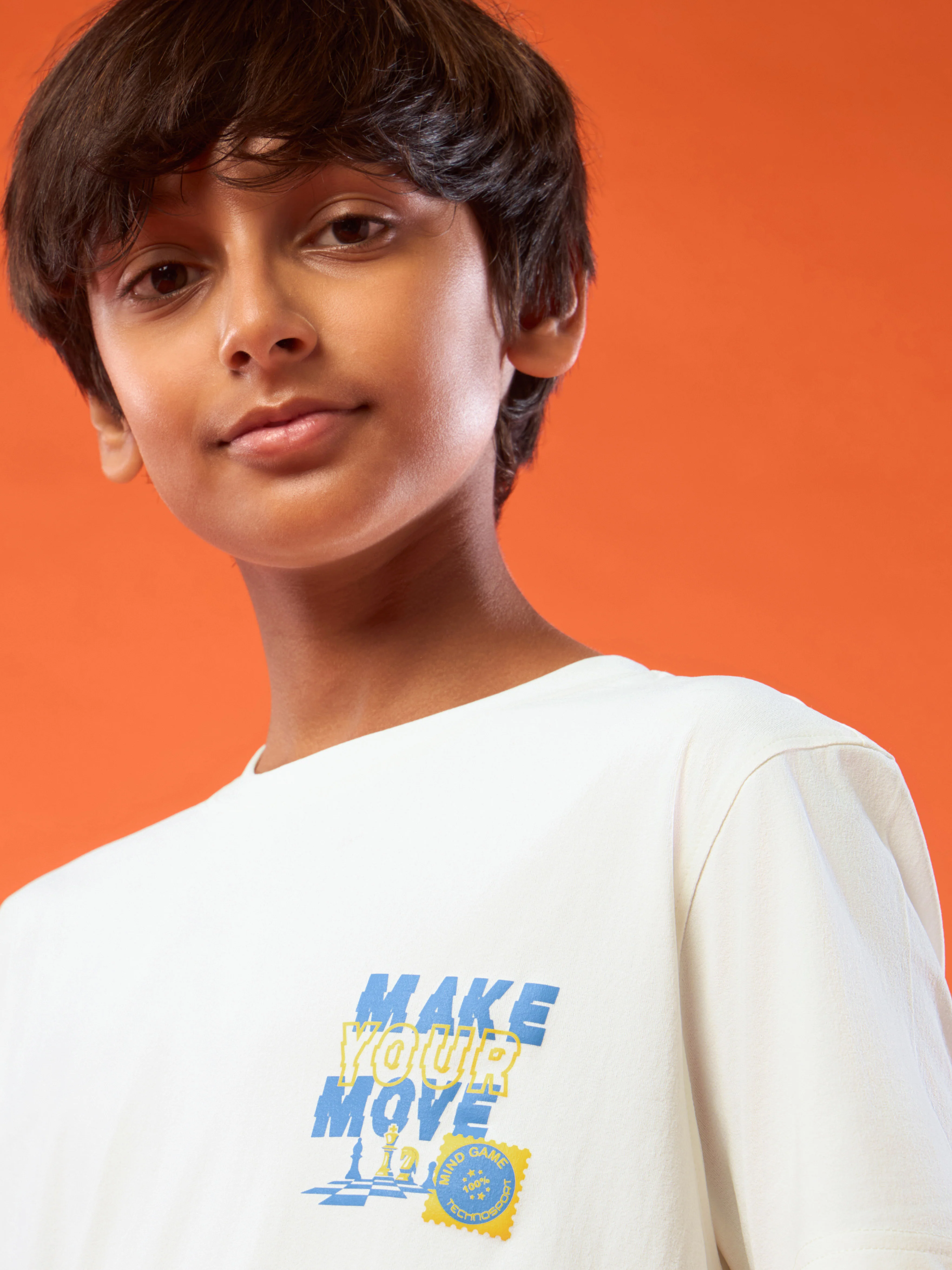 Boys Printed Slim Fit Round Neck Sports T-shirt with COTFLEX - Image 5