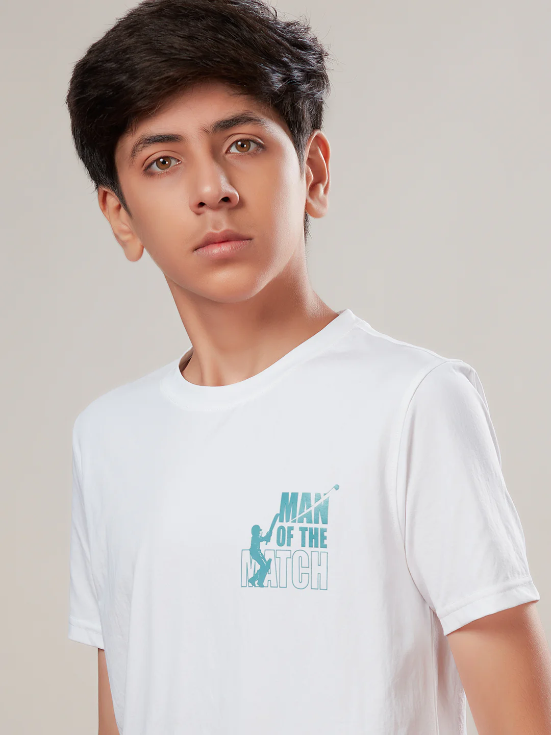 Boys Printed Slim Fit Round Neck Sports T-shirt with COTFLEX - Image 6