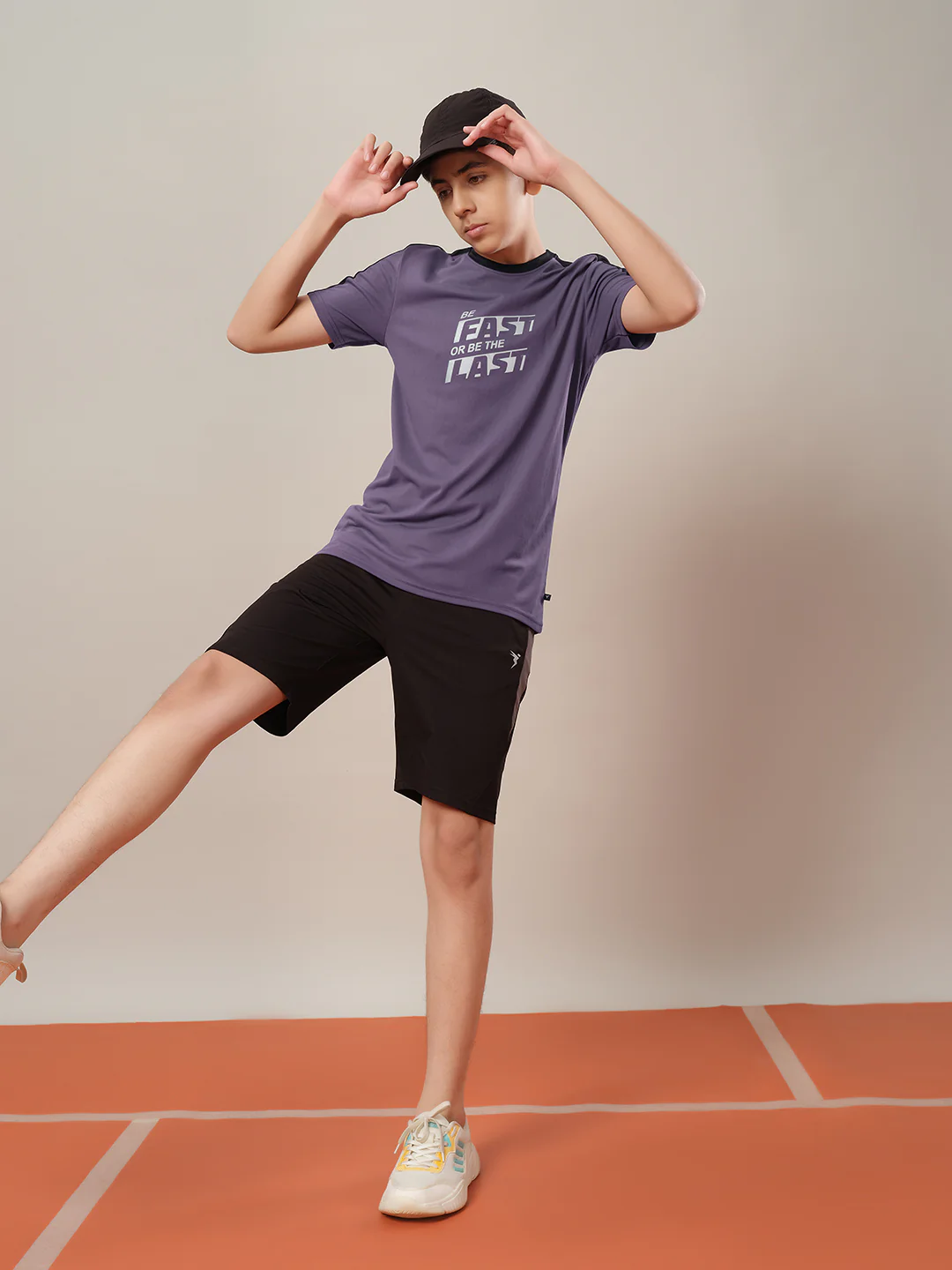 Boys Printed Slim Fit Round Neck Sports T-shirt with TECHNO DRY - Image 5