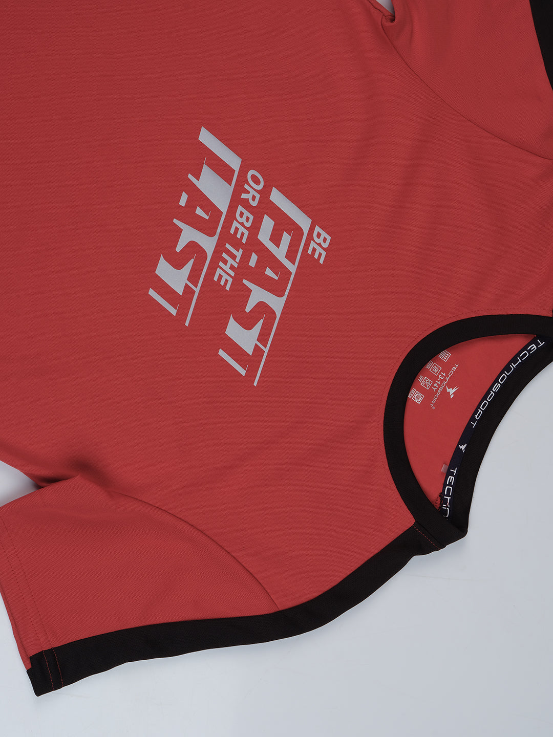 Boys Printed Slim Fit Round Neck Sports T-shirt with TECHNO DRY - Image 7