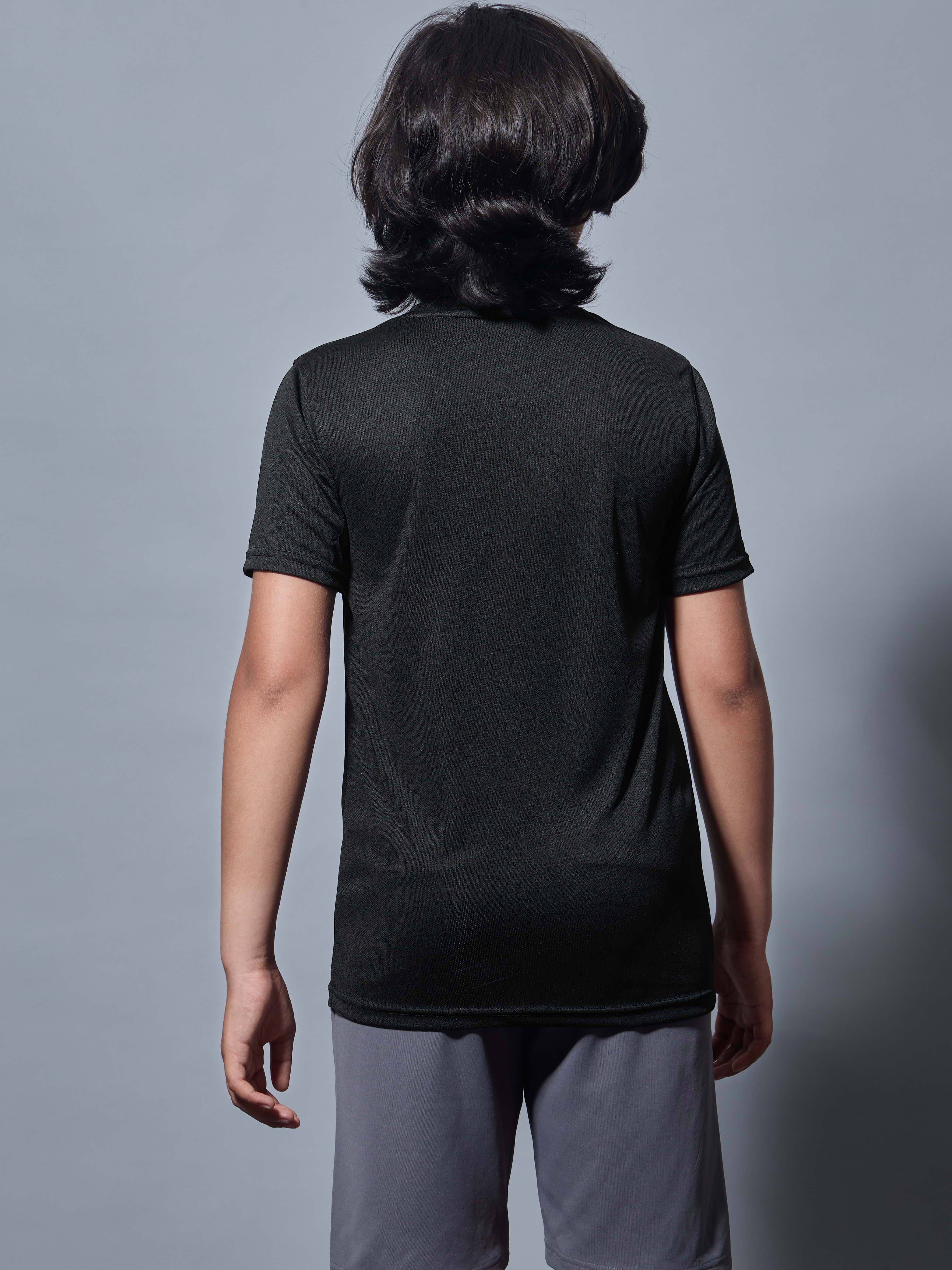 Boys Printed Slim Fit Round Neck Sports T-shirt with TECHNOCOOL+ - Image 3