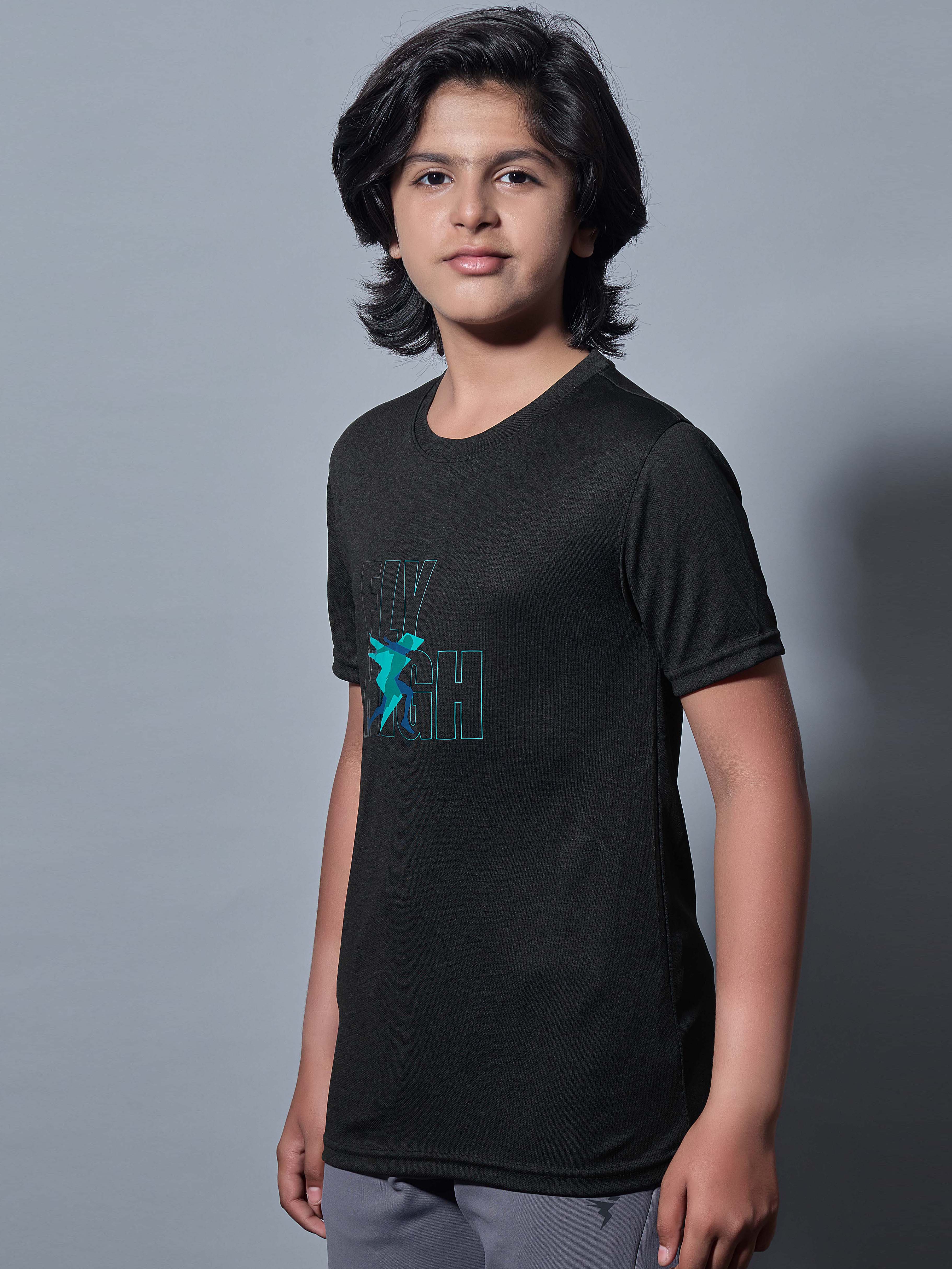 Boys Printed Slim Fit Round Neck Sports T-shirt with TECHNOCOOL+ - Image 4