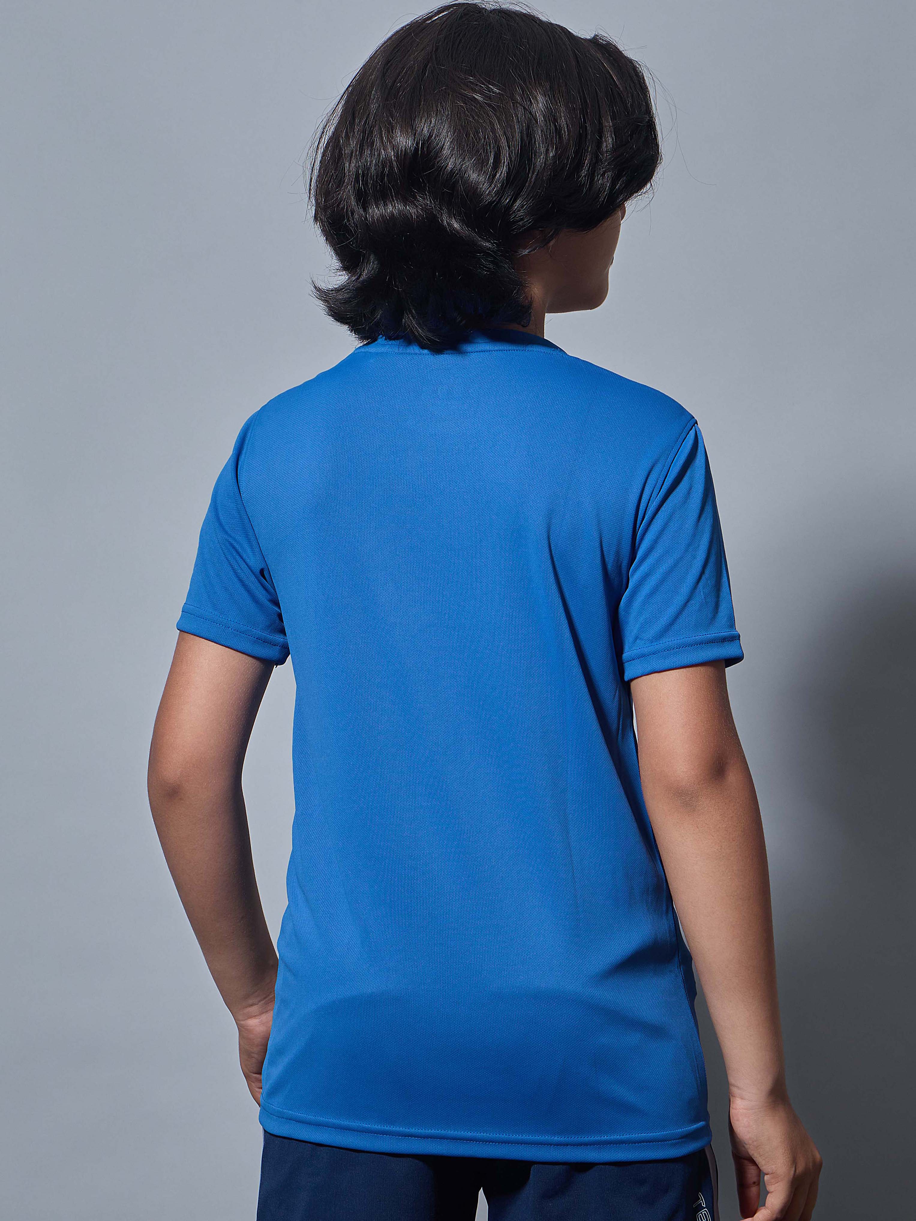 Boys Printed Slim Fit Round Neck Sports T-shirt with TECHNOCOOL+ - Image 3