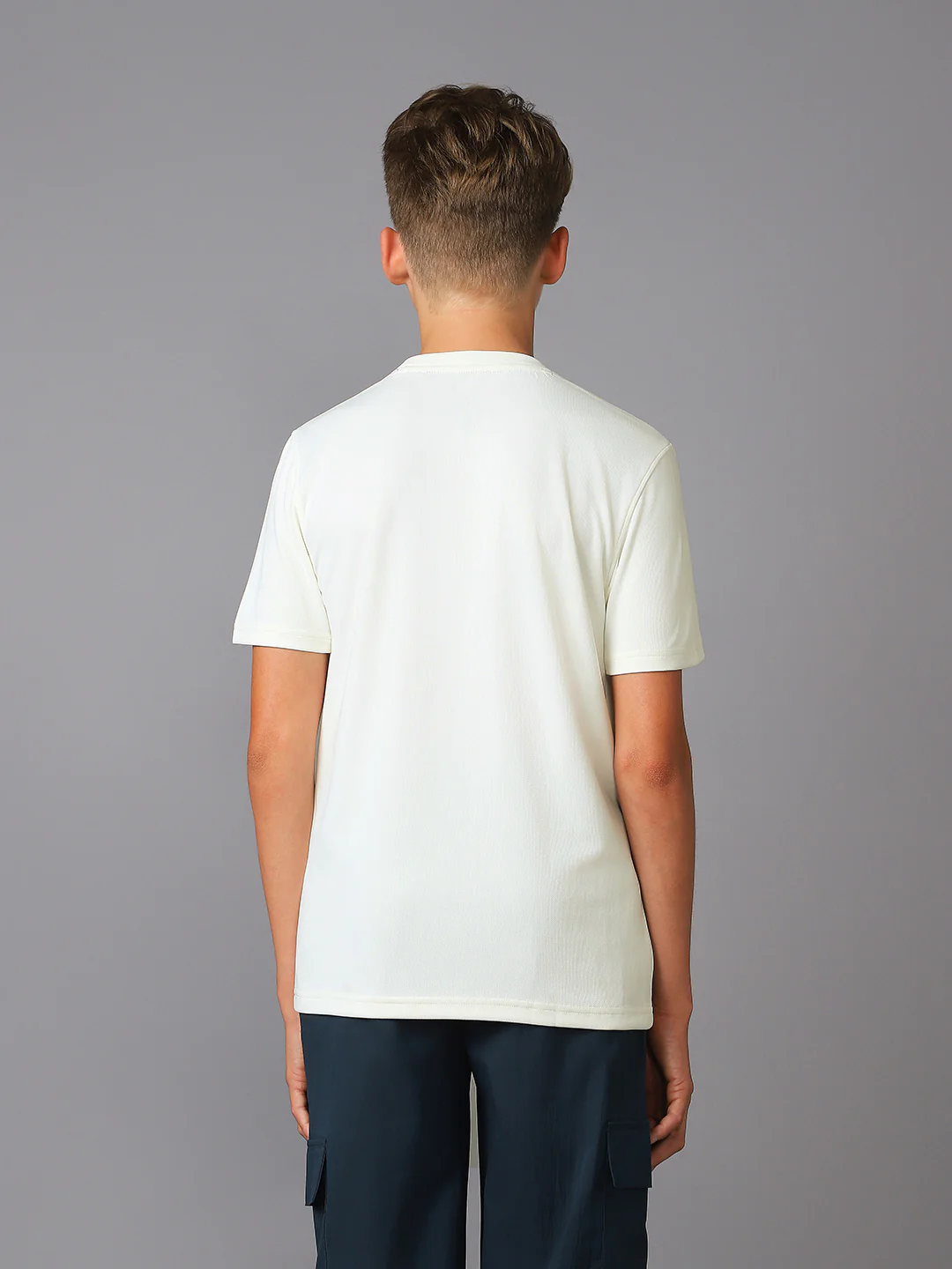 Boys Printed Slim Fit Round Neck Sports T-shirt with TECHNOCOOL+ - Image 3
