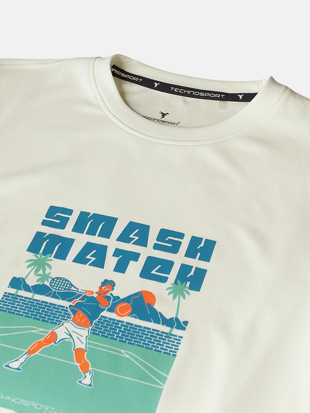 Boys Printed Slim Fit Round Neck Sports T-shirt with TECHNOCOOL+ - Image 7