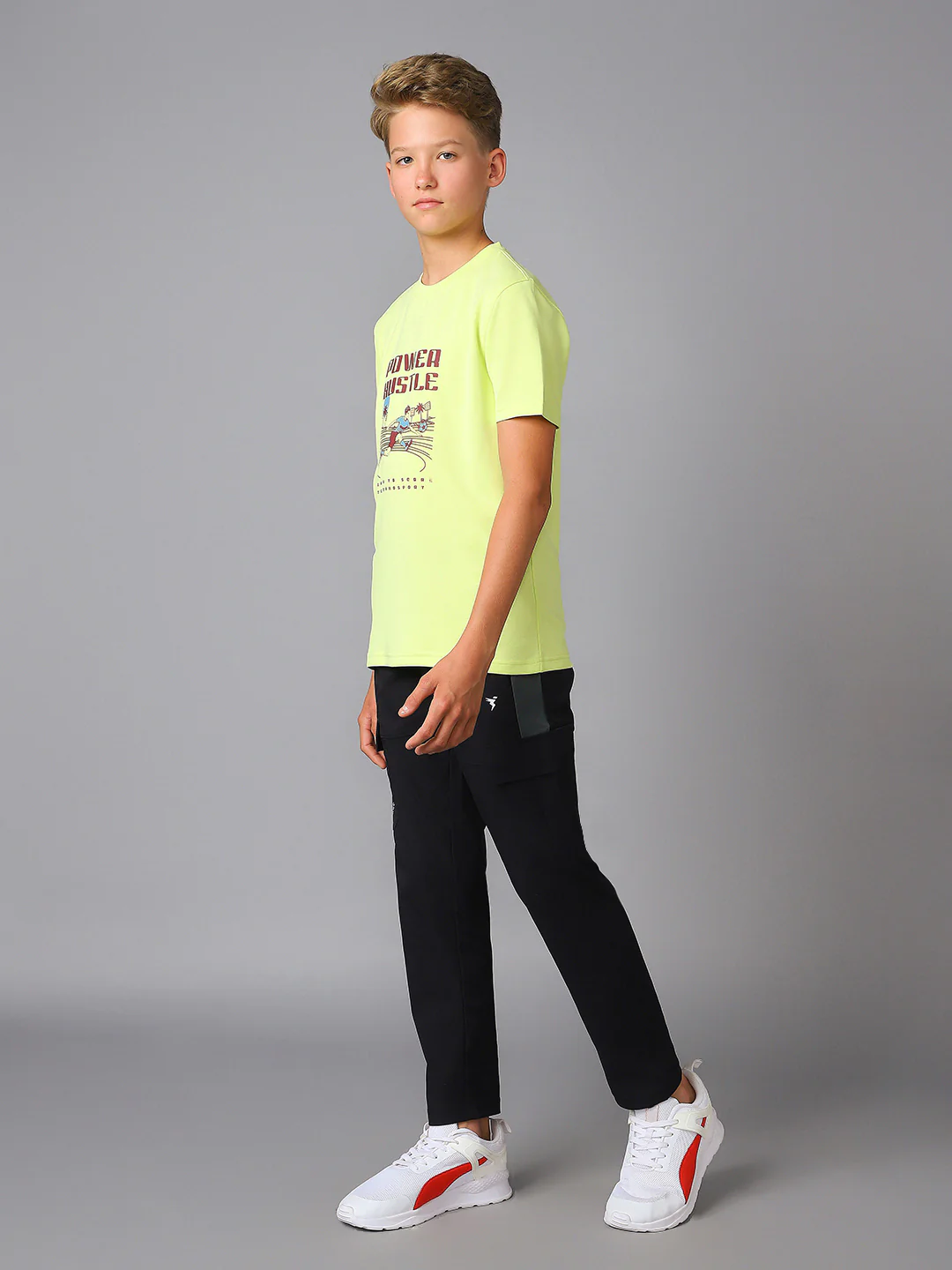 Boys Printed Slim Fit Round Neck Sports T-shirt with TECHNOCOOL+ - Image 5