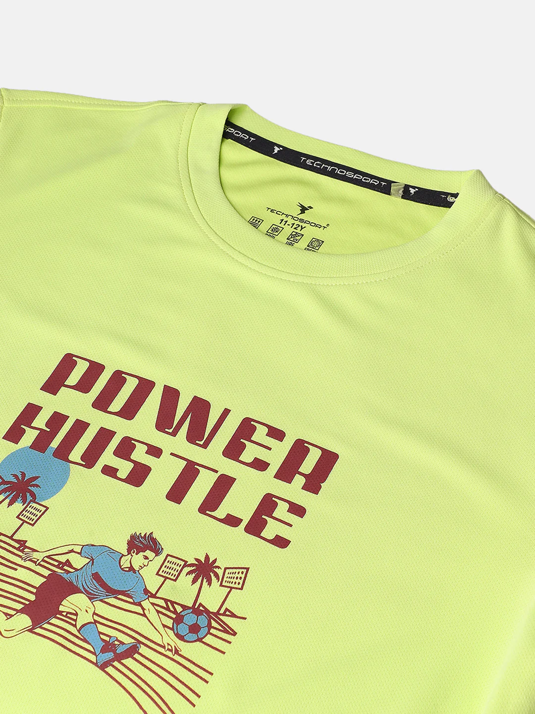 Boys Printed Slim Fit Round Neck Sports T-shirt with TECHNOCOOL+ - Image 7