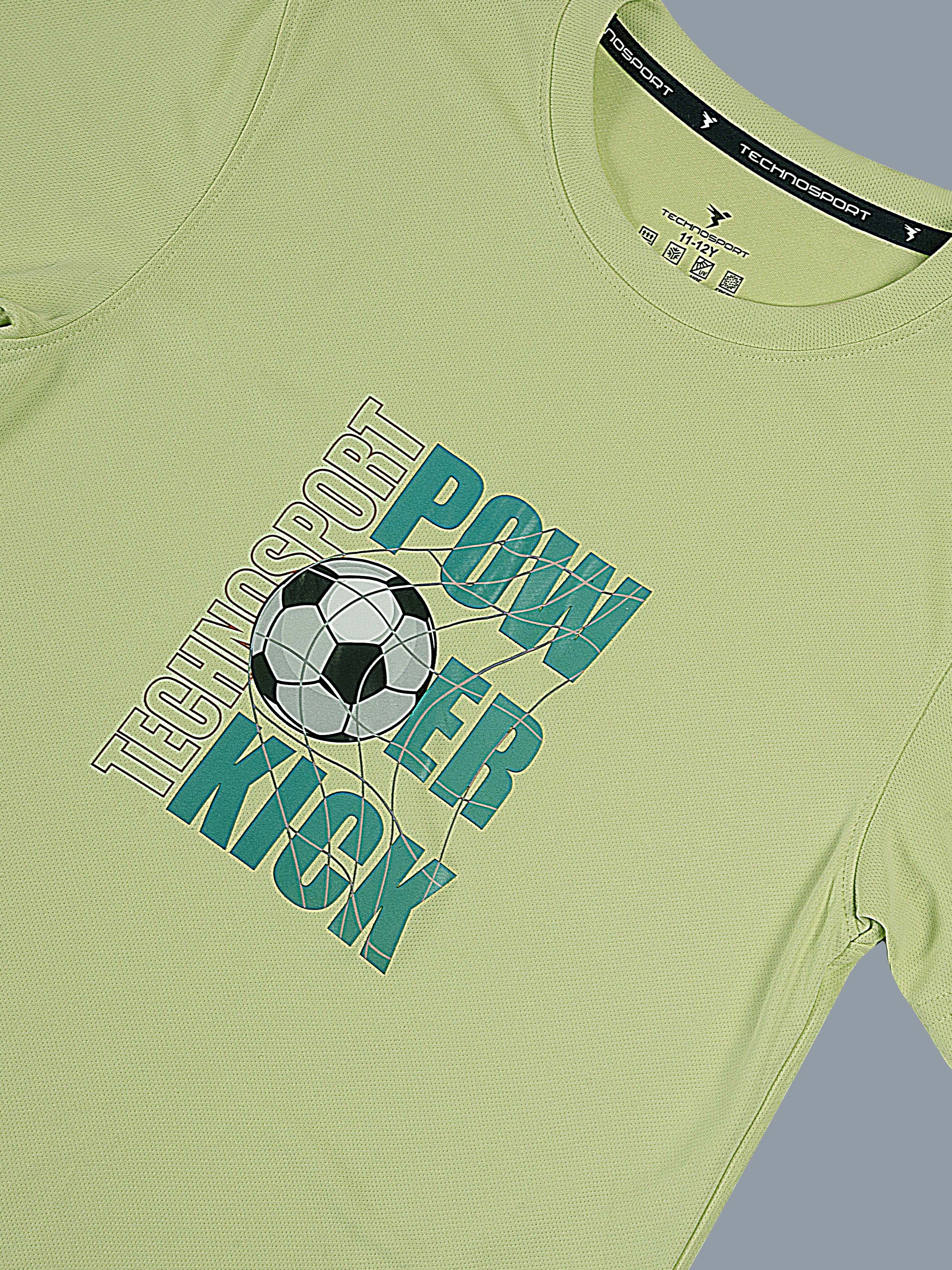 Boys Printed Slim Fit Round Neck Sports T-shirt with TECHNOCOOL+ - Image 6