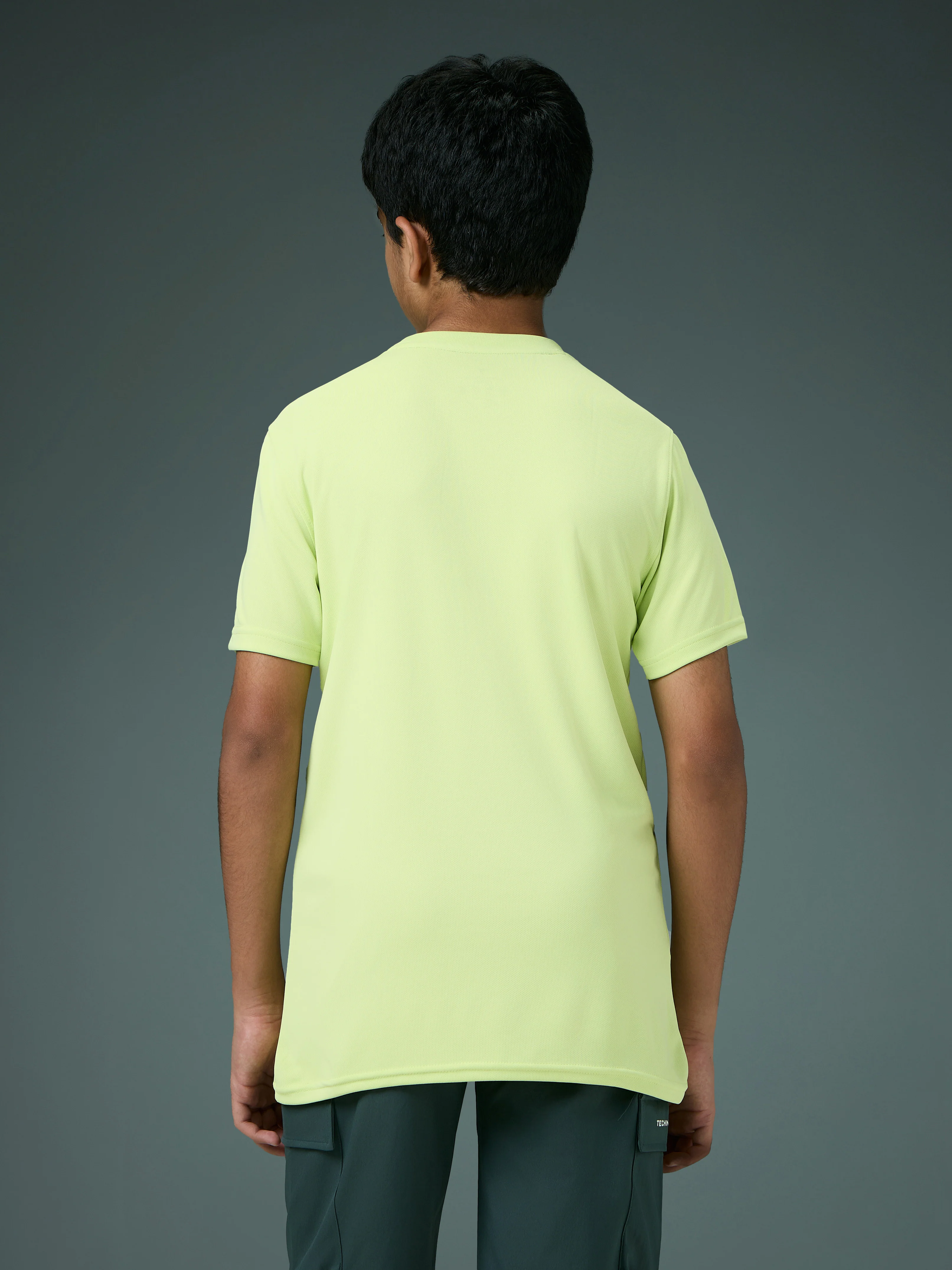 Boys Printed Slim Fit Round Neck Sports T-shirt with TECHNOCOOL+ - Image 3