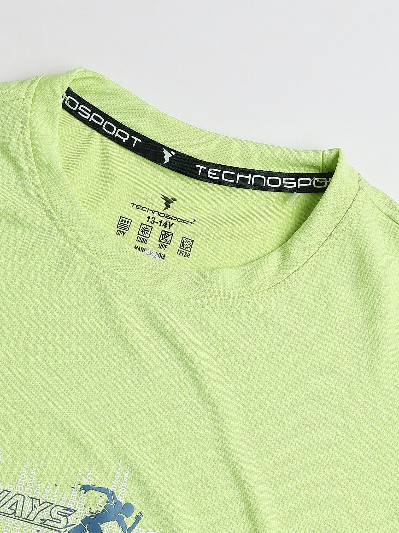 Boys Printed Slim Fit Round Neck Sports T-shirt with TECHNOCOOL+ - Image 7